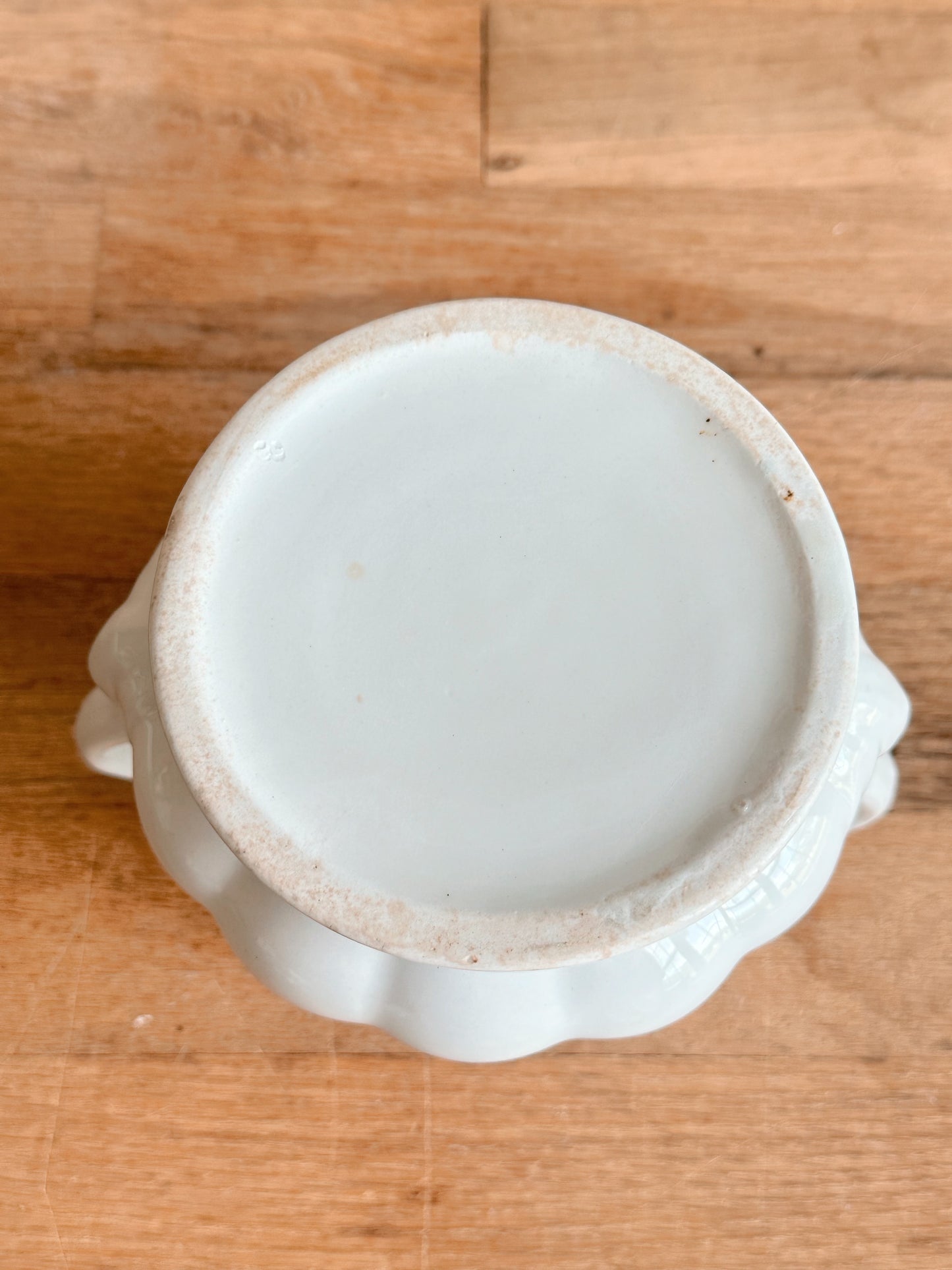 Antique Ironstone Sugar Pot