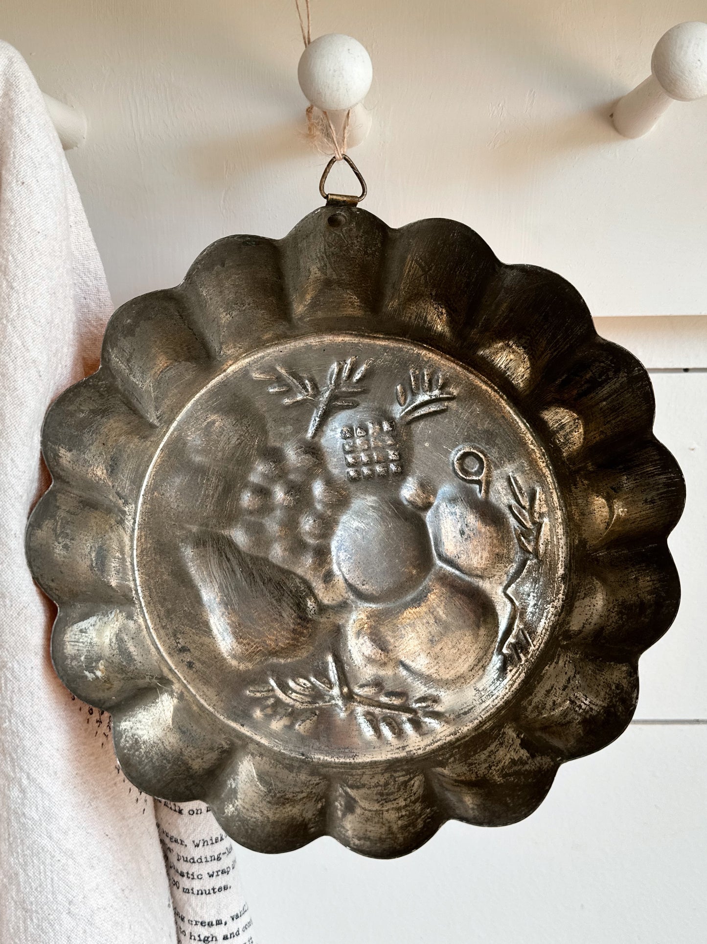 Vintage Copper Fruit Mold