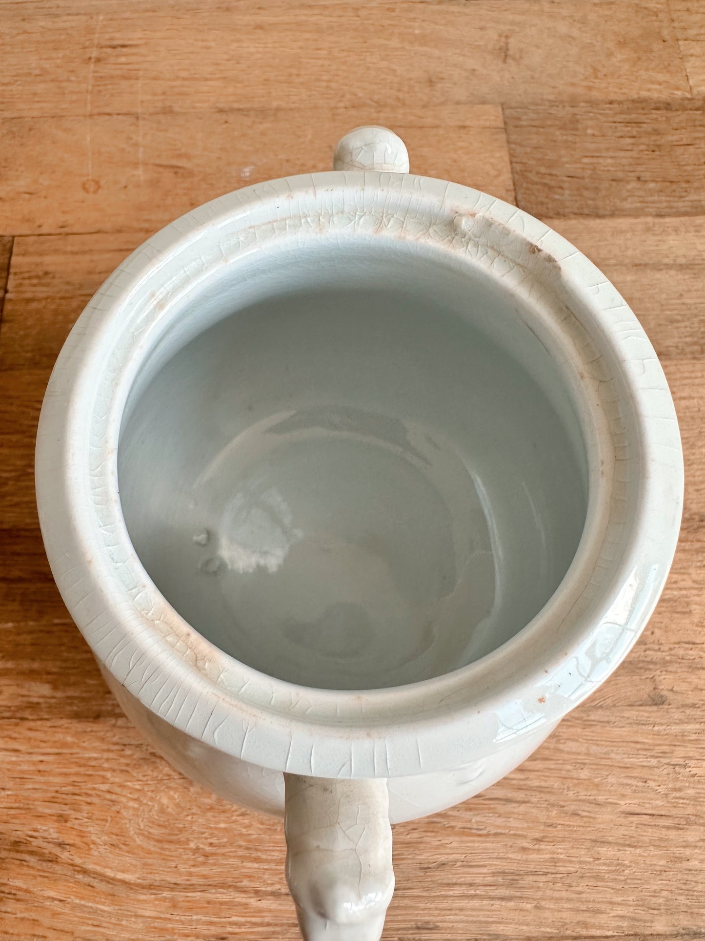 Antique Ironstone Sugar Pot