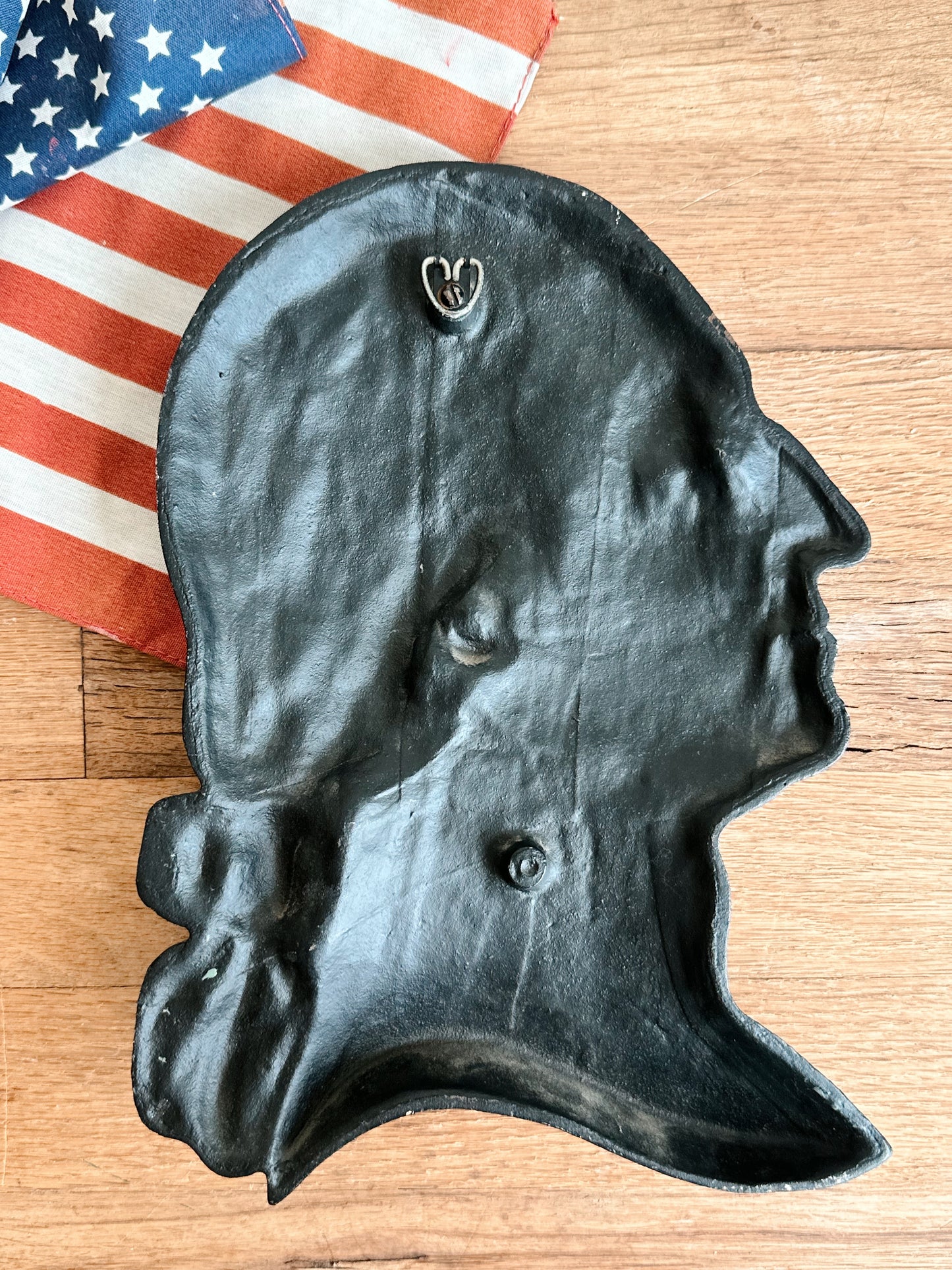 Vintage George Washington Iron Relief Profile