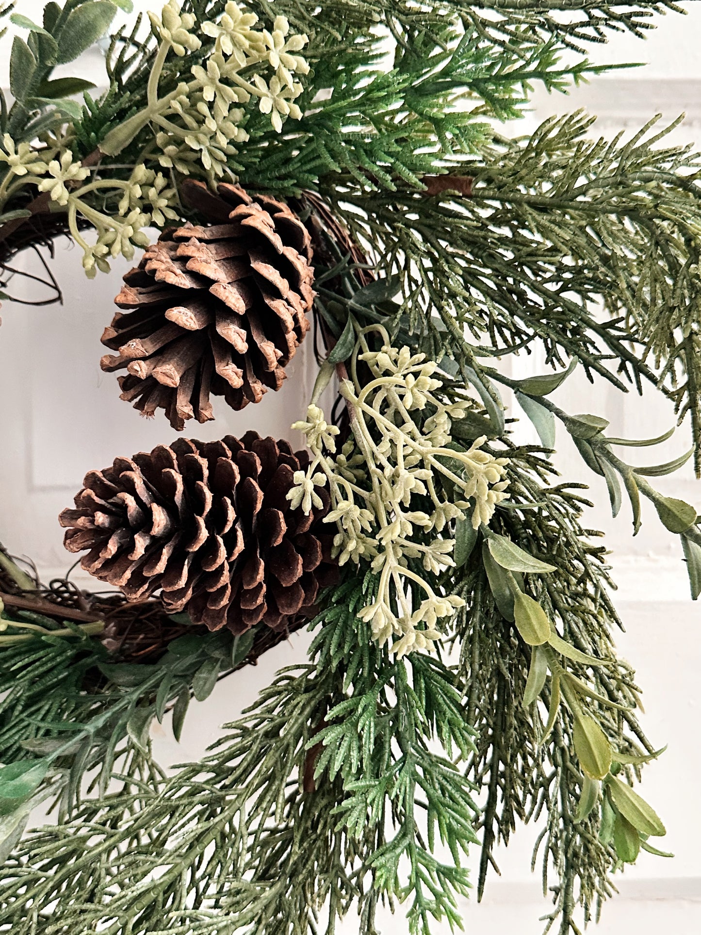 Pine & Myrtle Candle Ring, Wreath