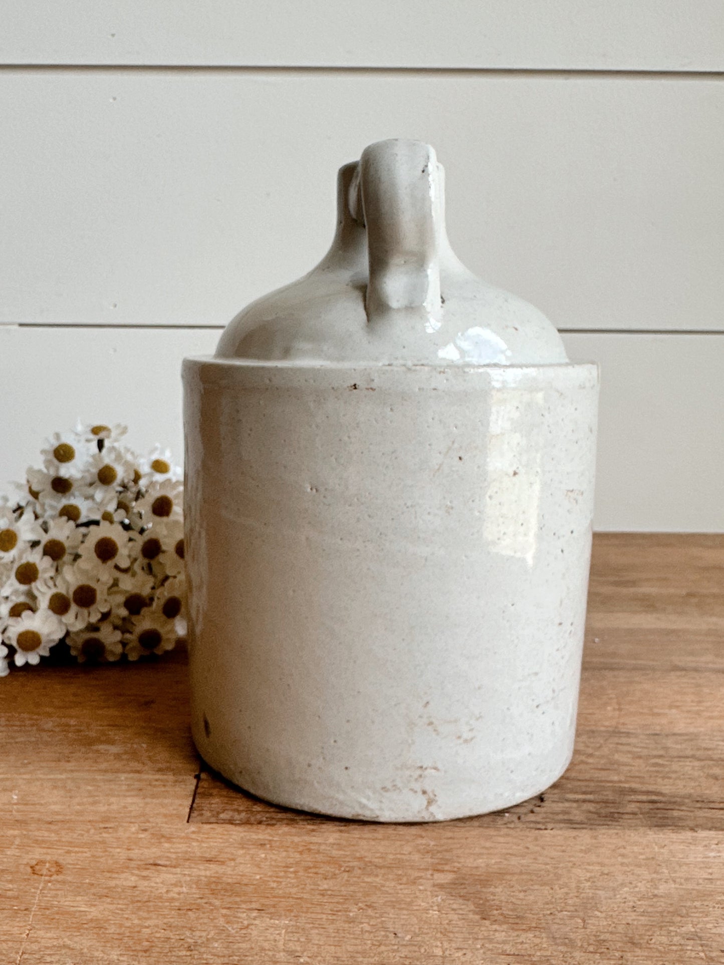 Petite Vintage Stoneware Crock Jug
