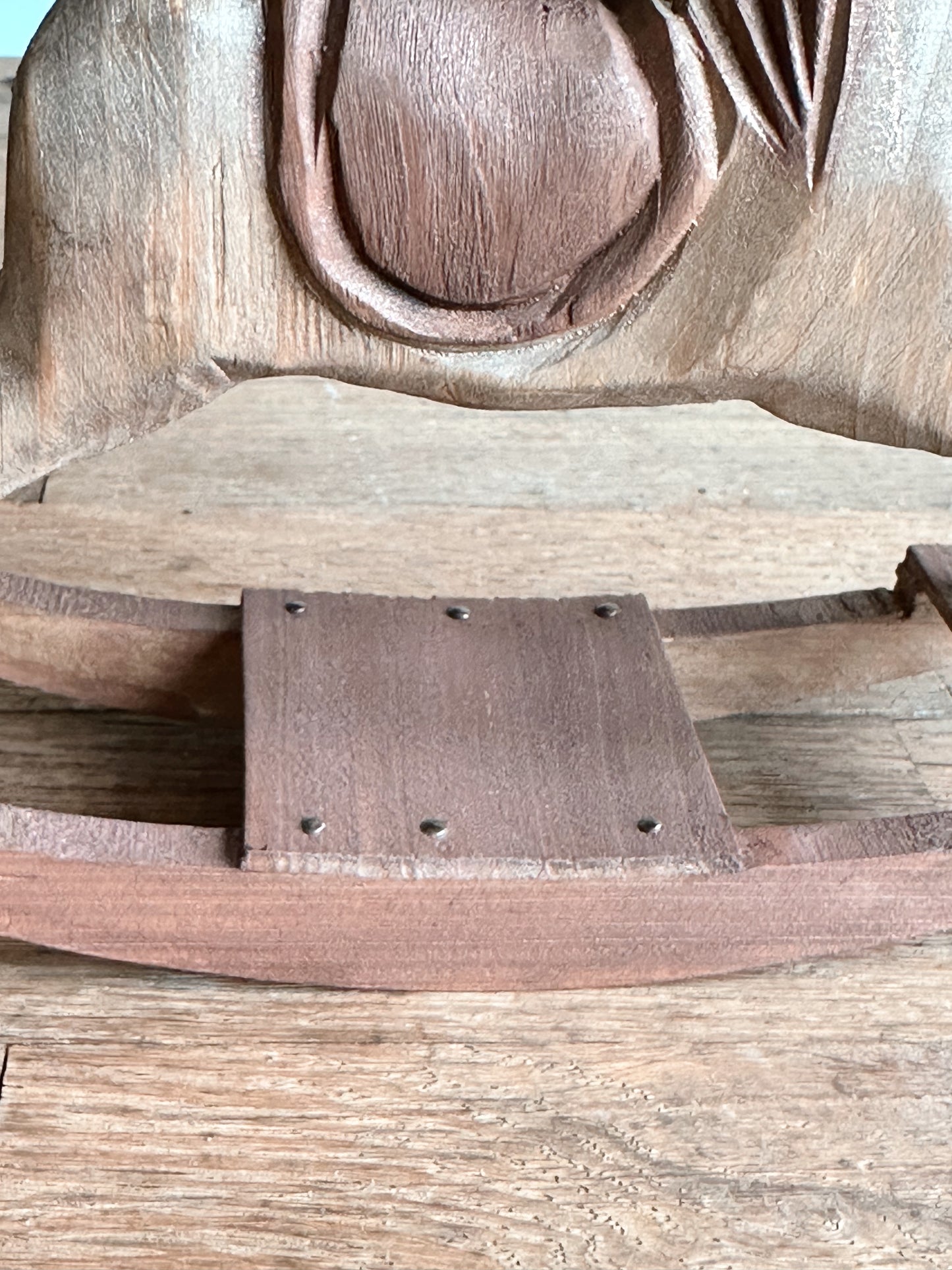 Vintage Wooden Rocking Horse