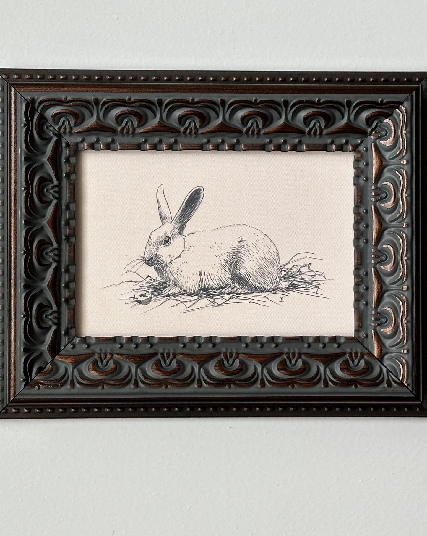 Nesting Bunny Sketch