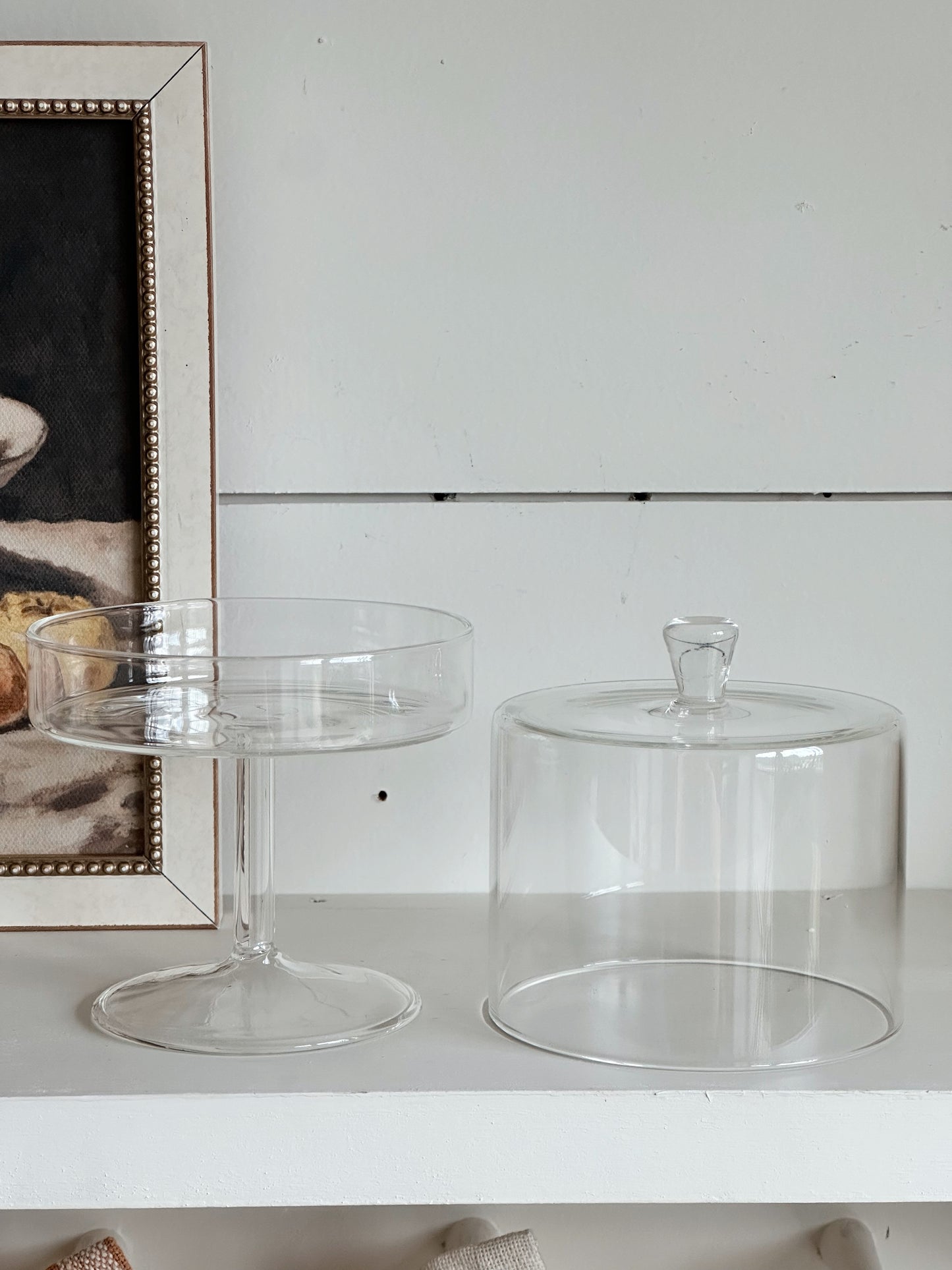 Glass Pedestal & Cloche
