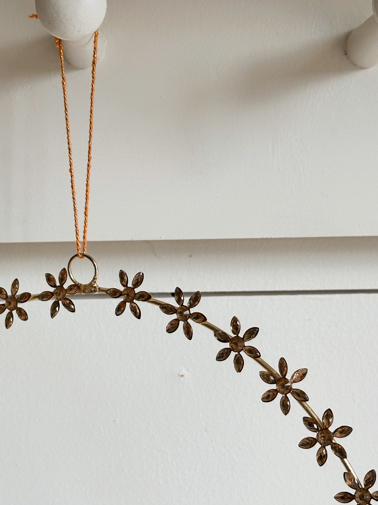 Gold Jewel Wreath Ornament