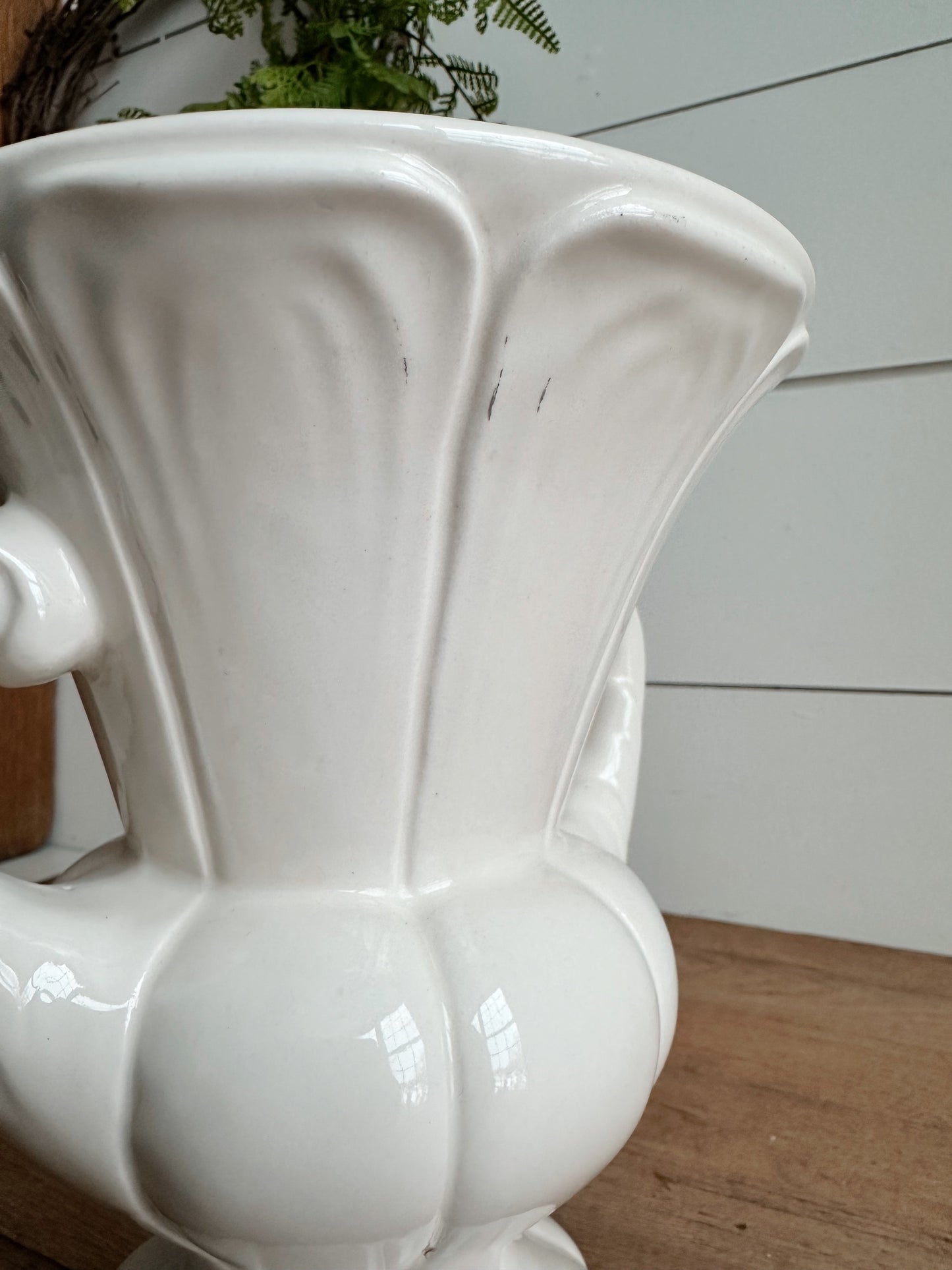 Vintage Creamy White Vase