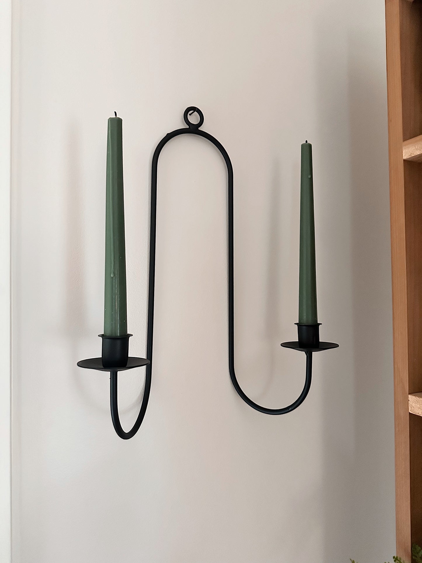 Double Iron Candle Wall Sconce