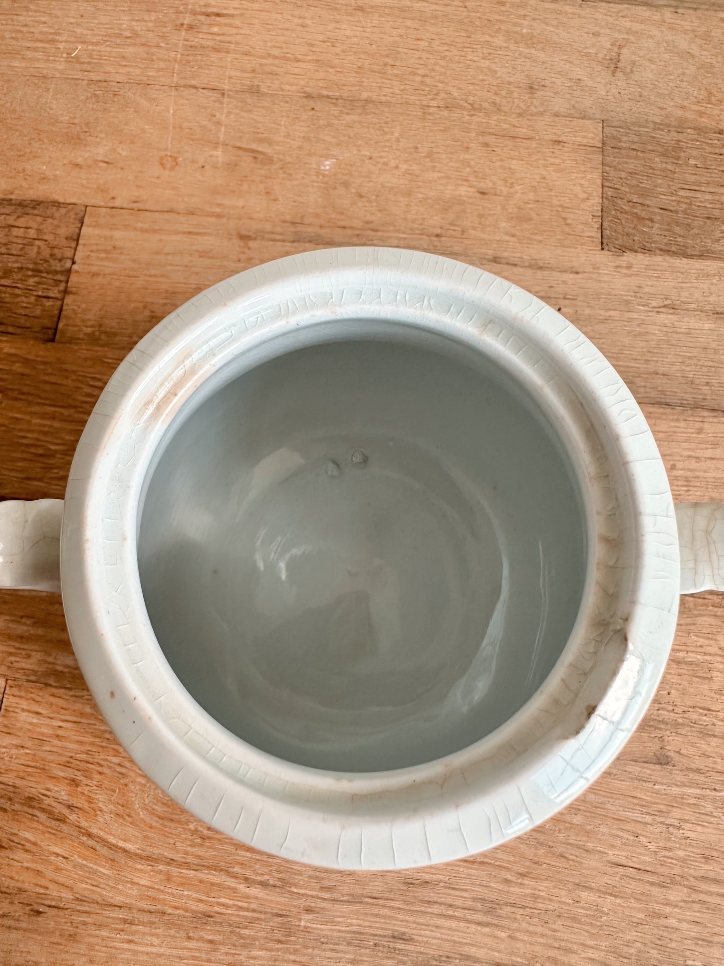Antique Ironstone Sugar Pot