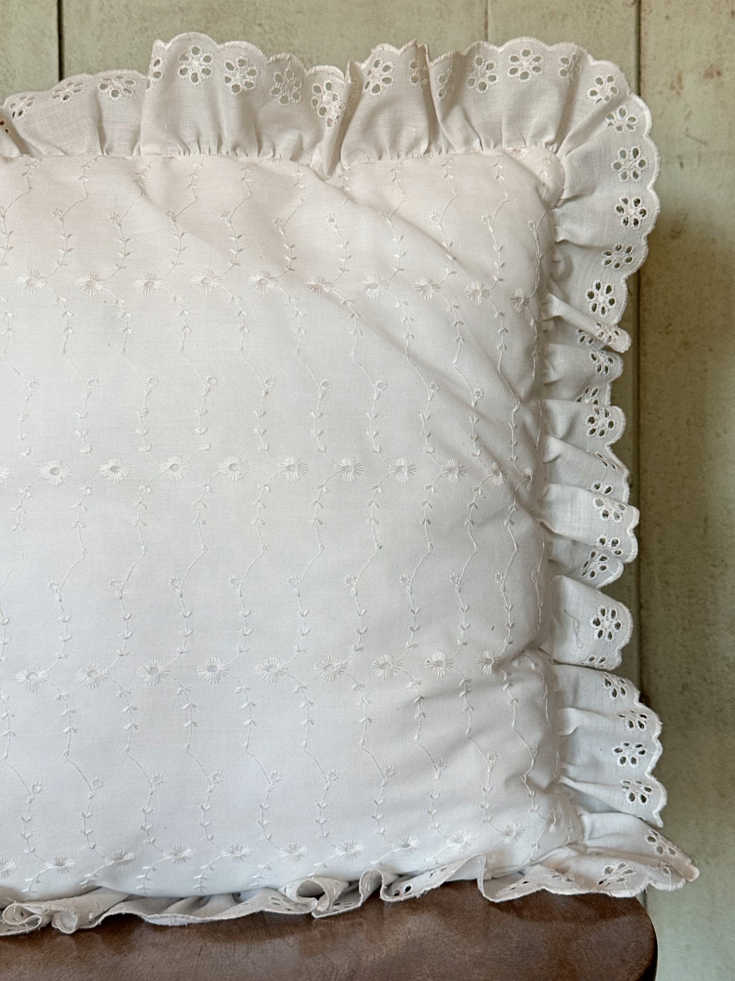 Vintage Eyelet Pillow