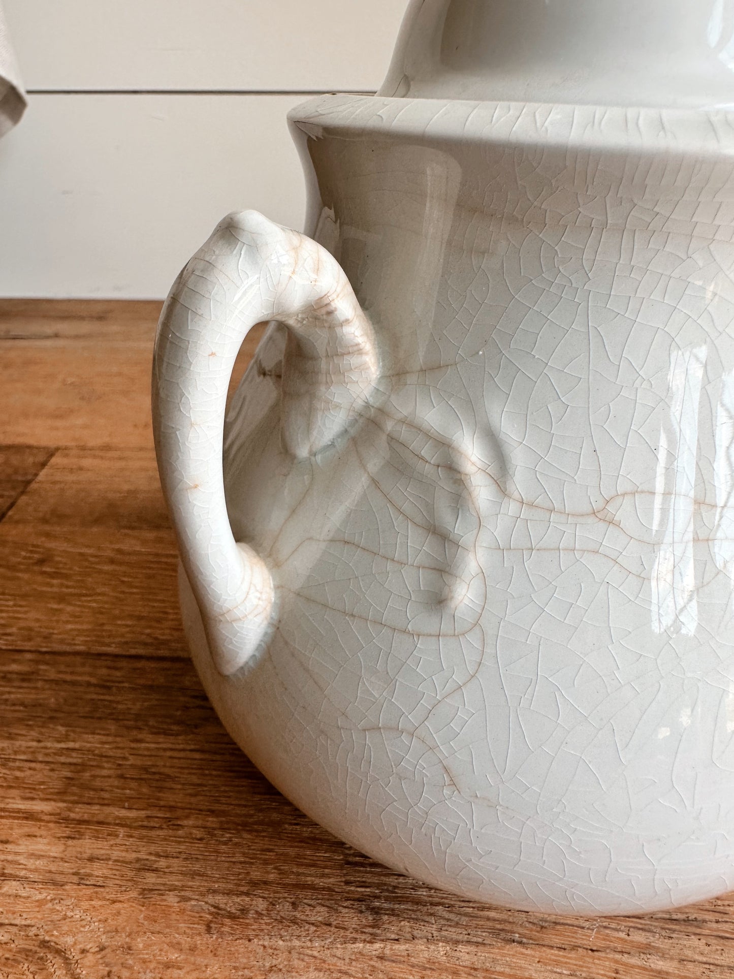Antique Ironstone Sugar Pot
