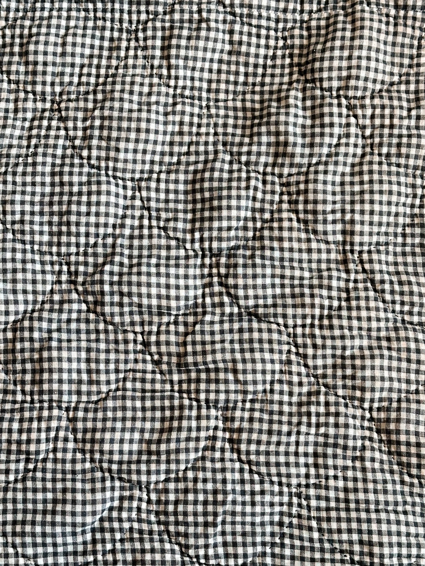 Vintage Hand Quilted Abstract Patchwork Quilt