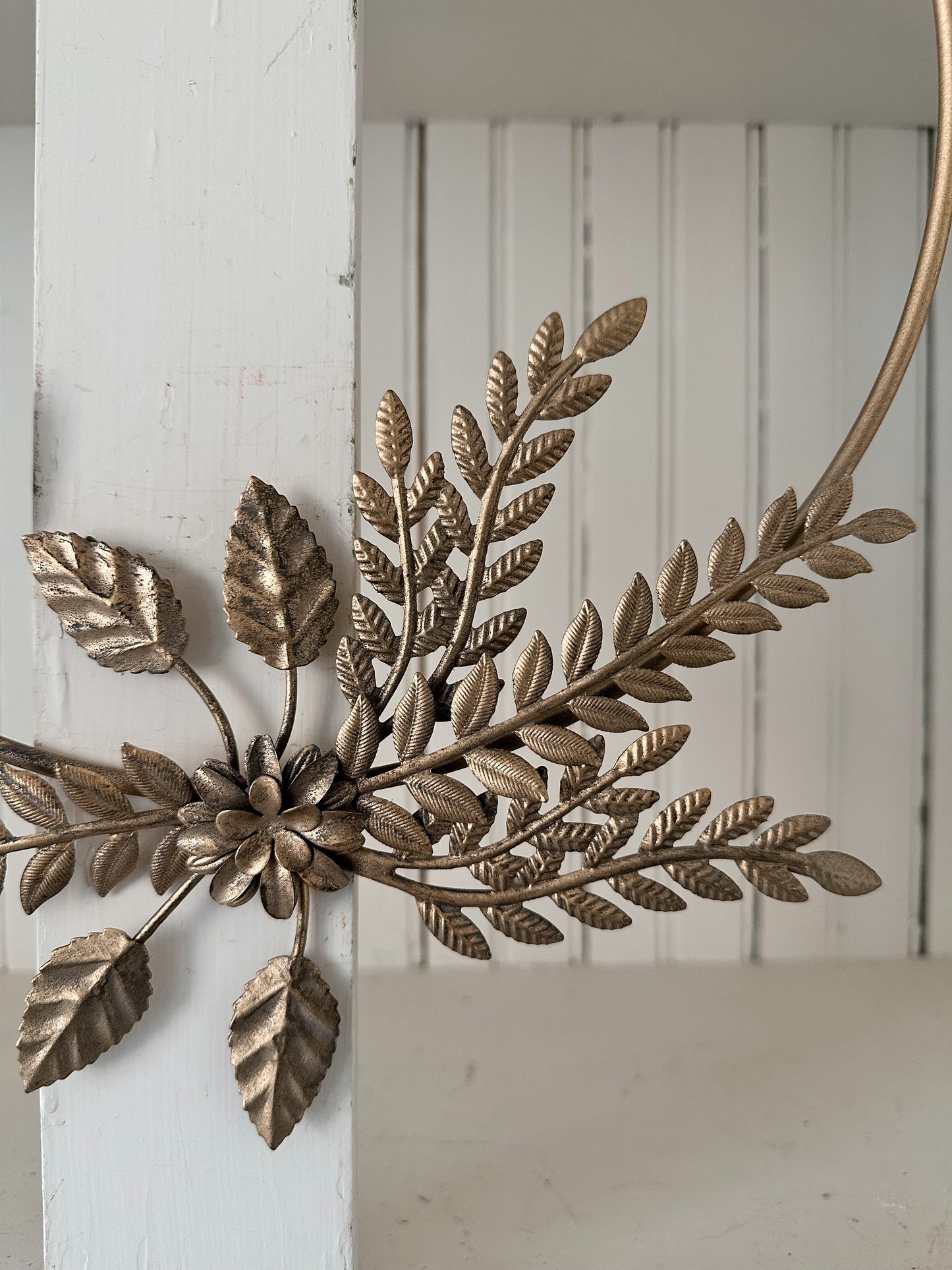 Autumn Pressed Metal Floral Wreath