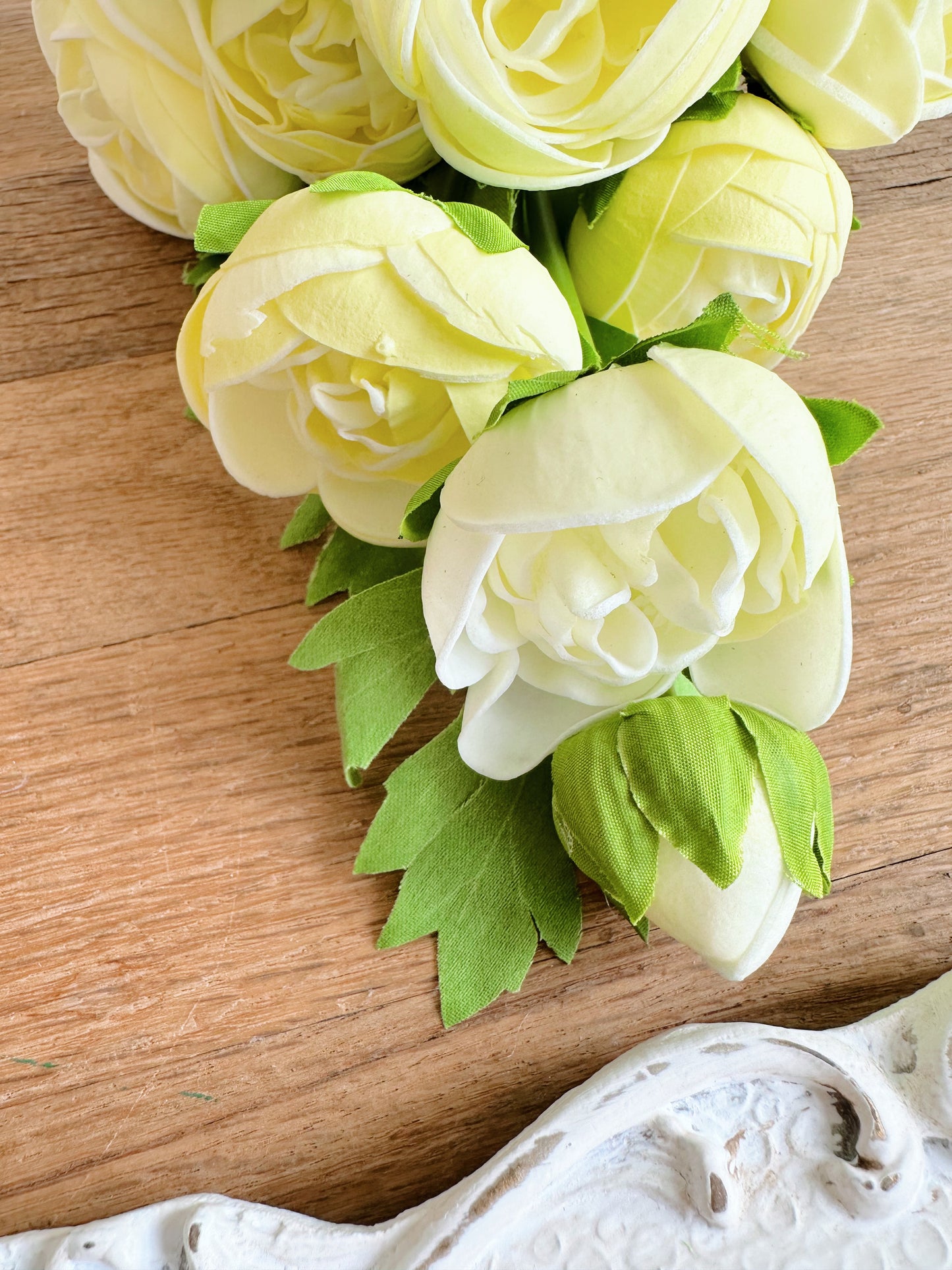 Real Touch Ranunculus Bundle, Yellow