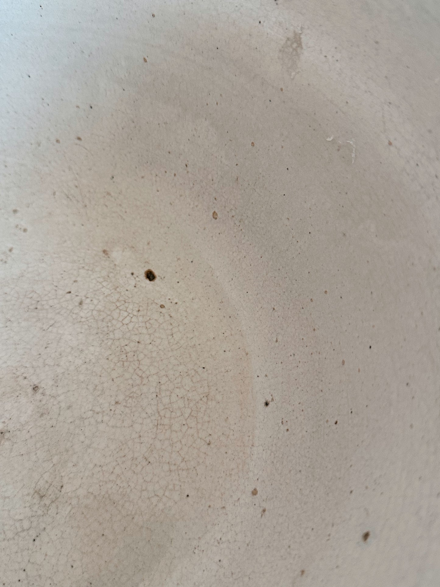 Large Vintage Picket Fence Stoneware Bowl