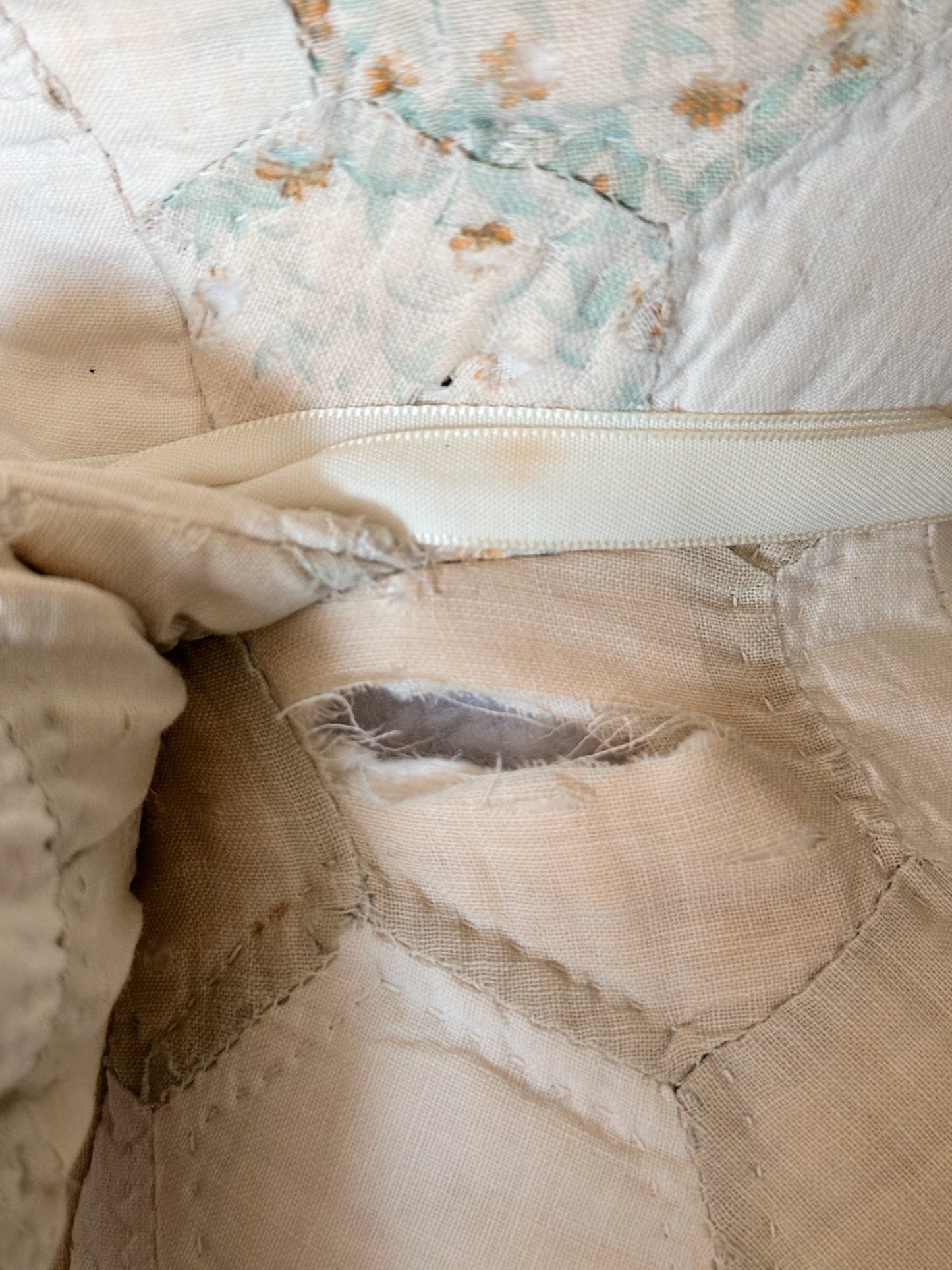 Handmade Vintage Quilt Teddy Bear
