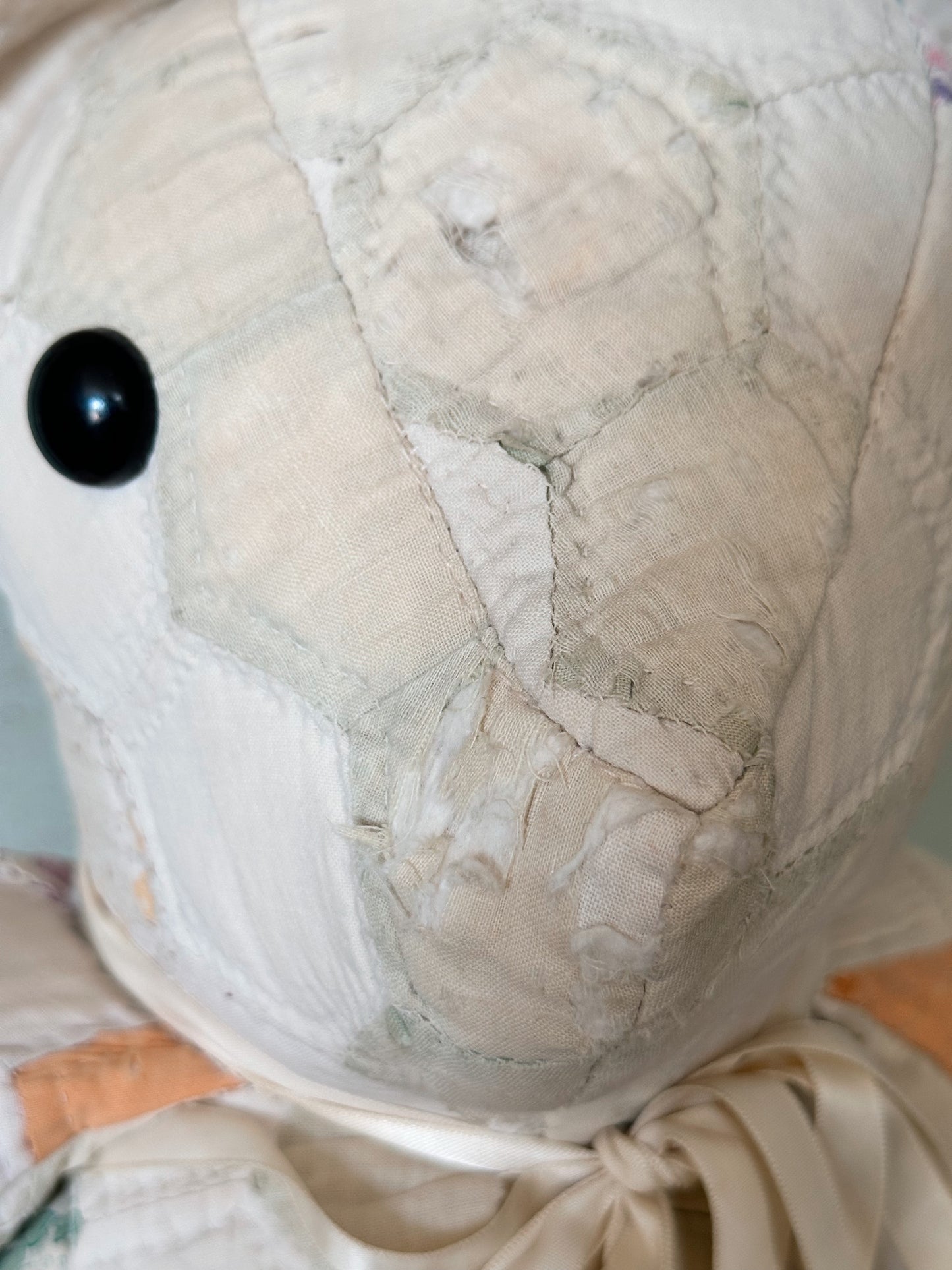 Handmade Vintage Quilt Teddy Bear