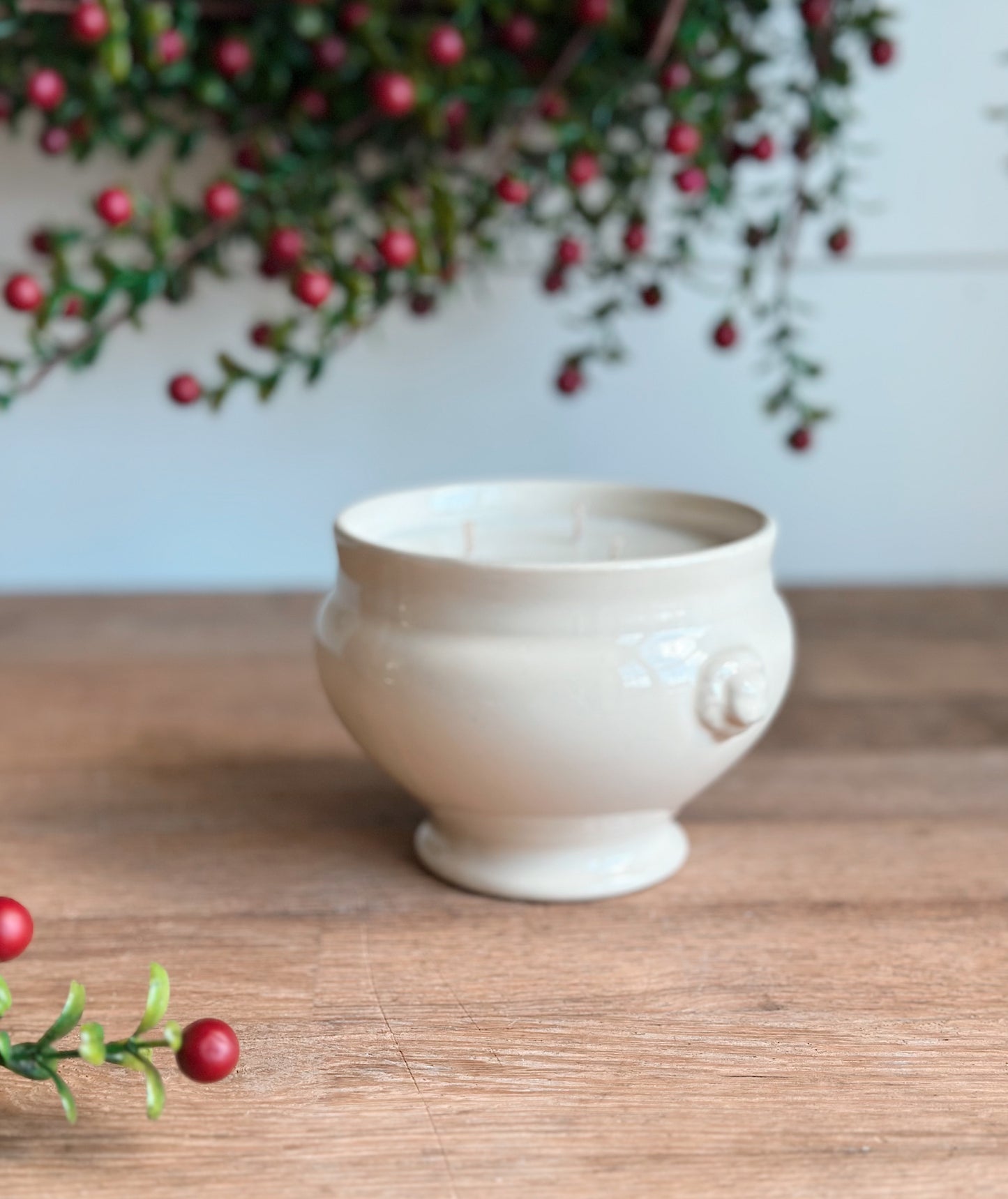 Cozy Christmas Vintage Vessel Candle,French Lion Head Bowl