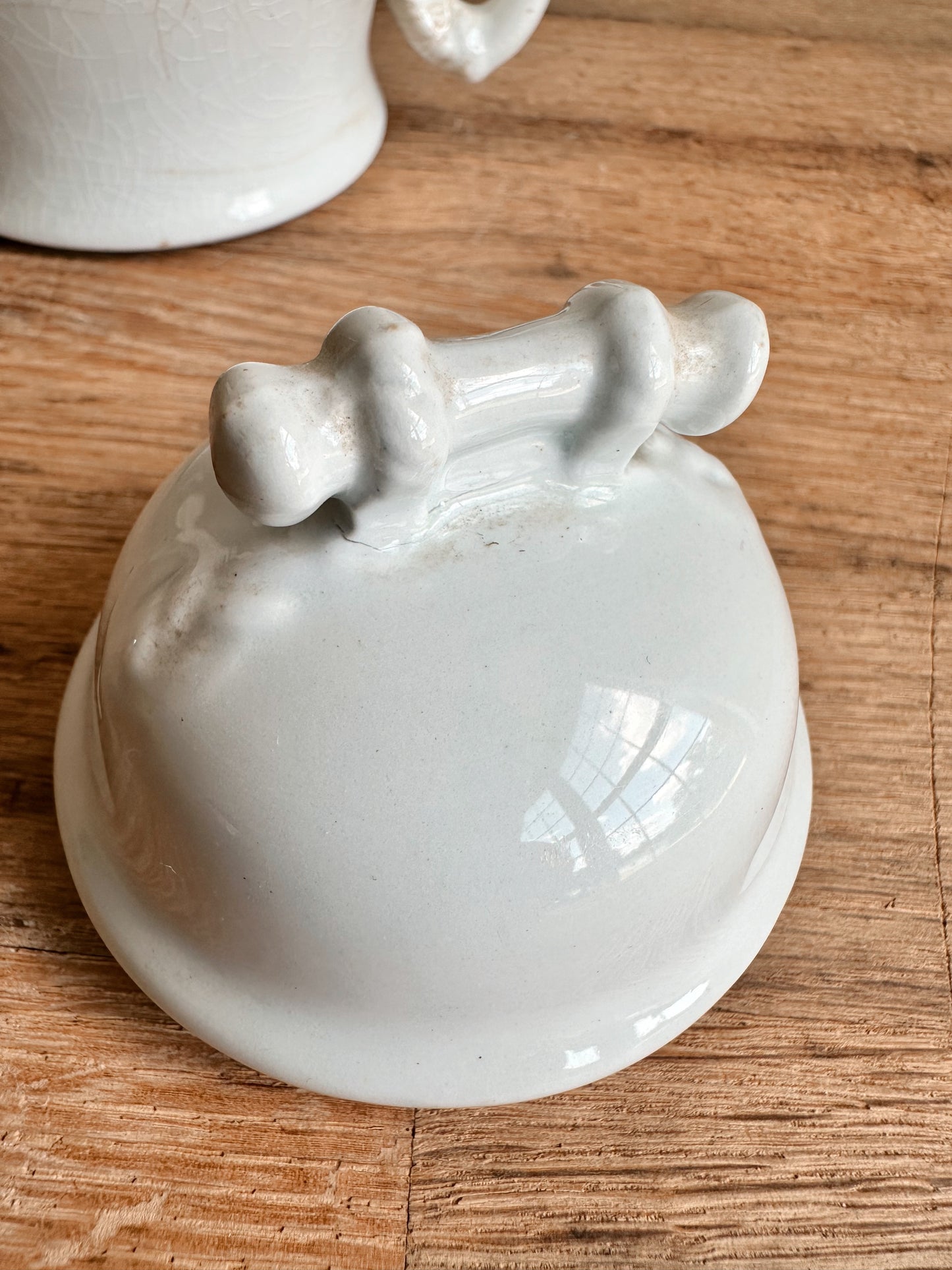 Antique Ironstone Sugar Pot