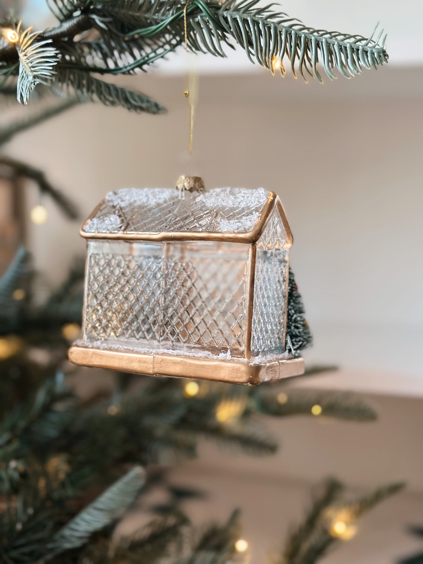 Glass Greenhouse Ornament