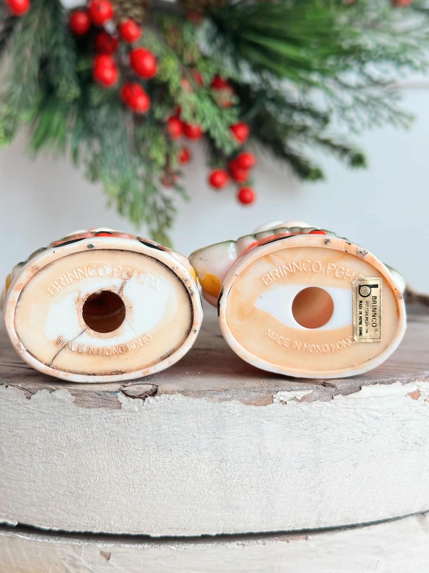 Vintage Brinn Co Plastic Salt & Pepper Shakers