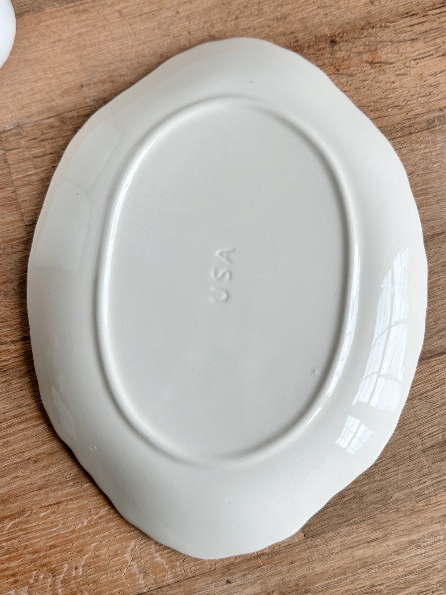 Hand Painted Vintage USA Platter