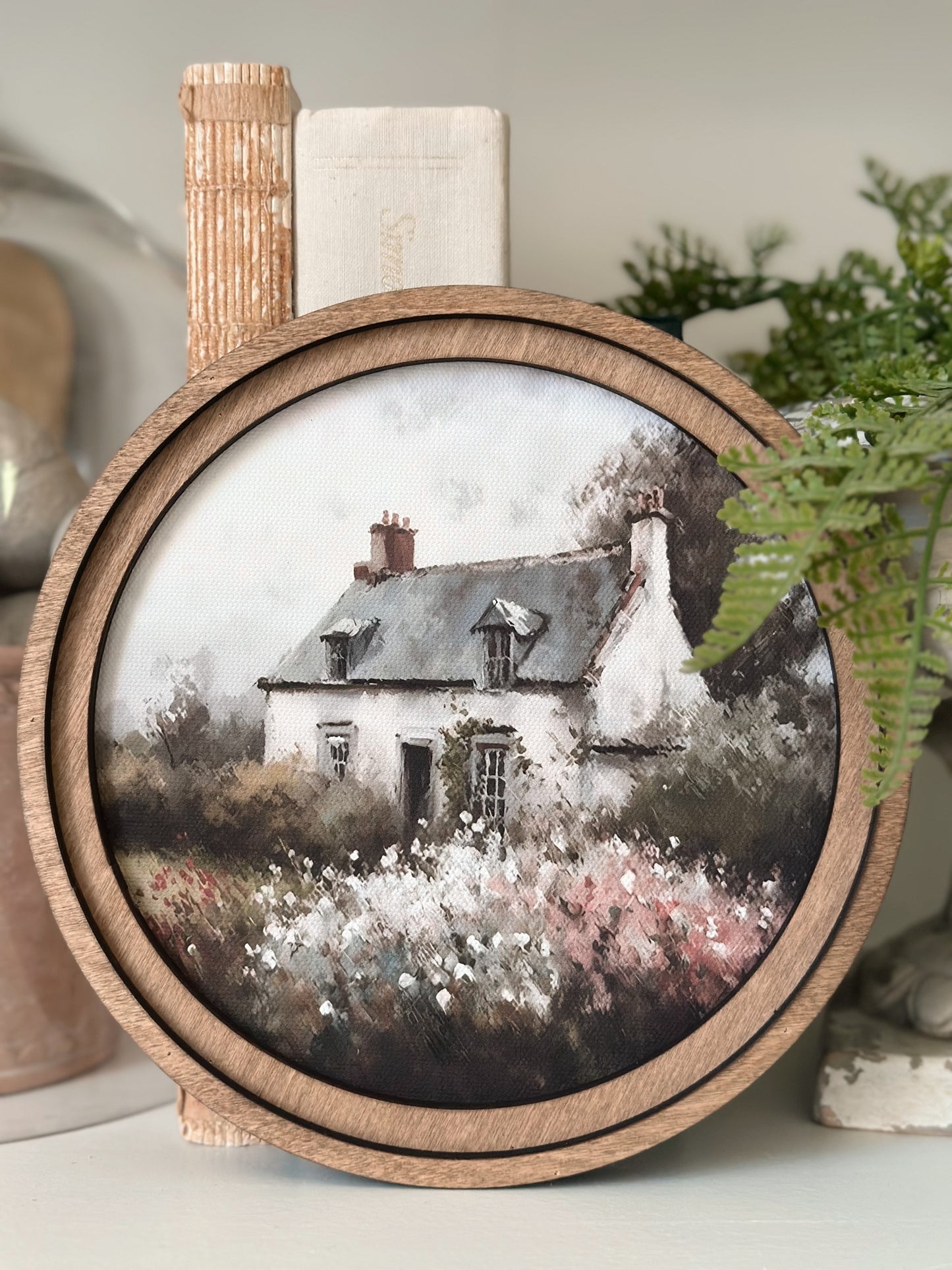 Petite Canvas Print, Spring Cottage