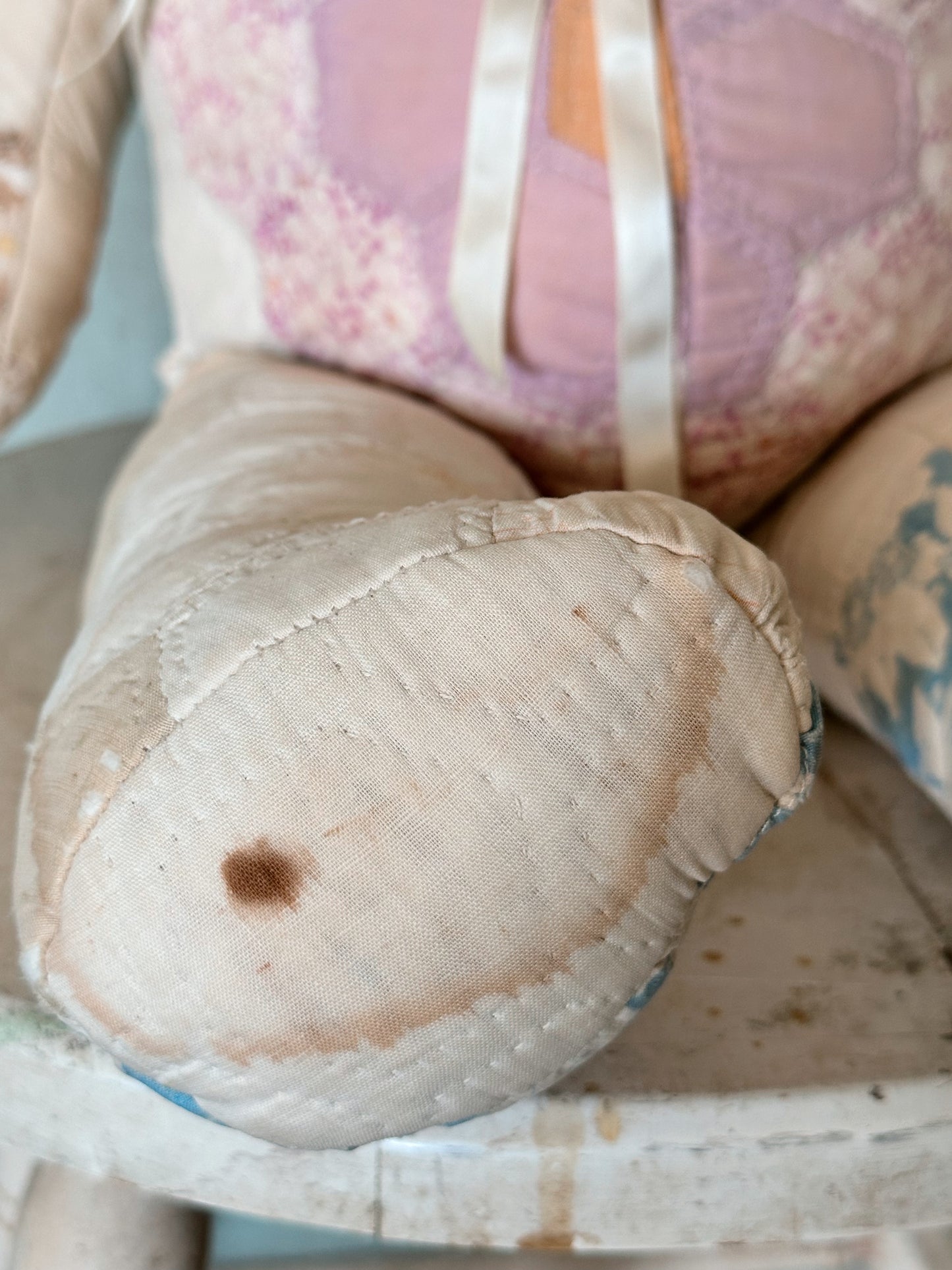 Handmade Vintage Quilt Teddy Bear