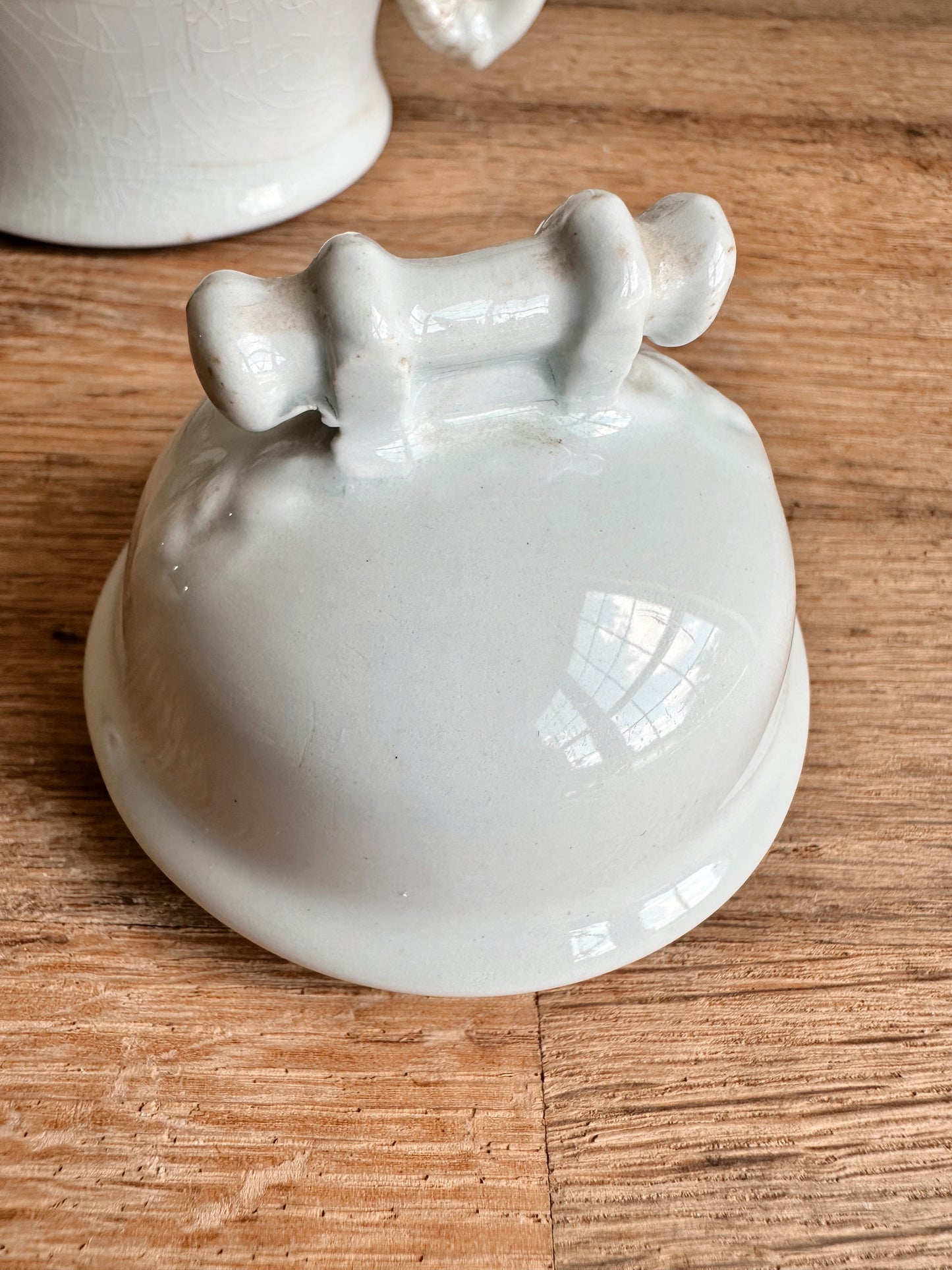 Antique Ironstone Sugar Pot