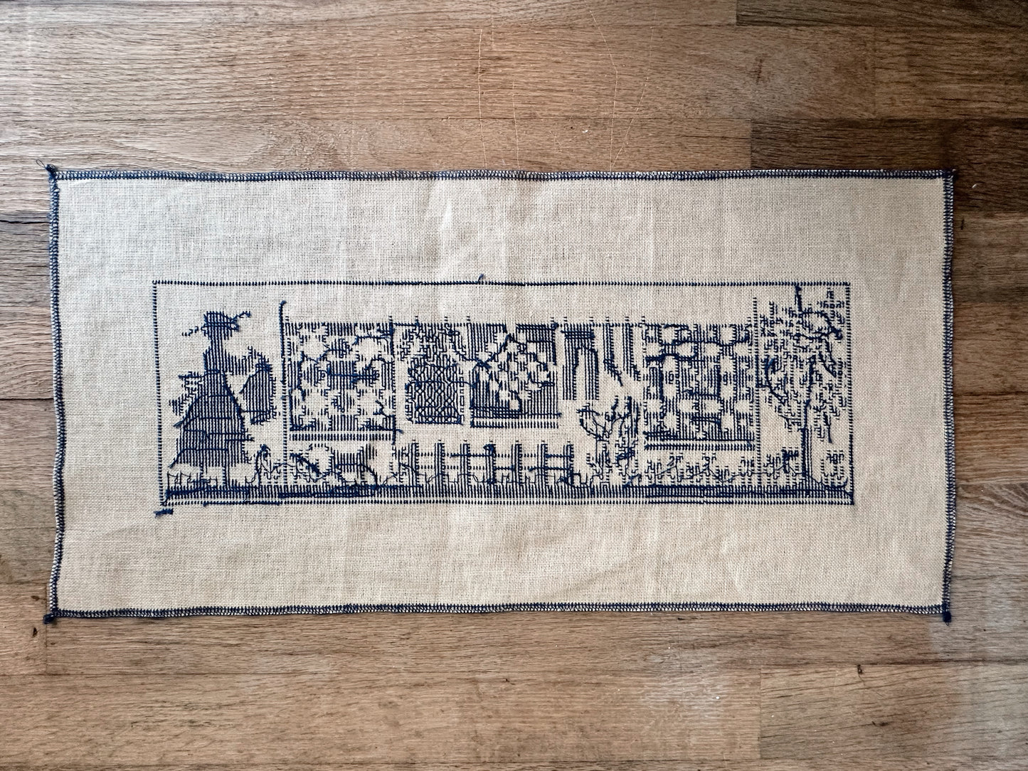 Beautiful Vintage Cross Stitch, Wash Day Again