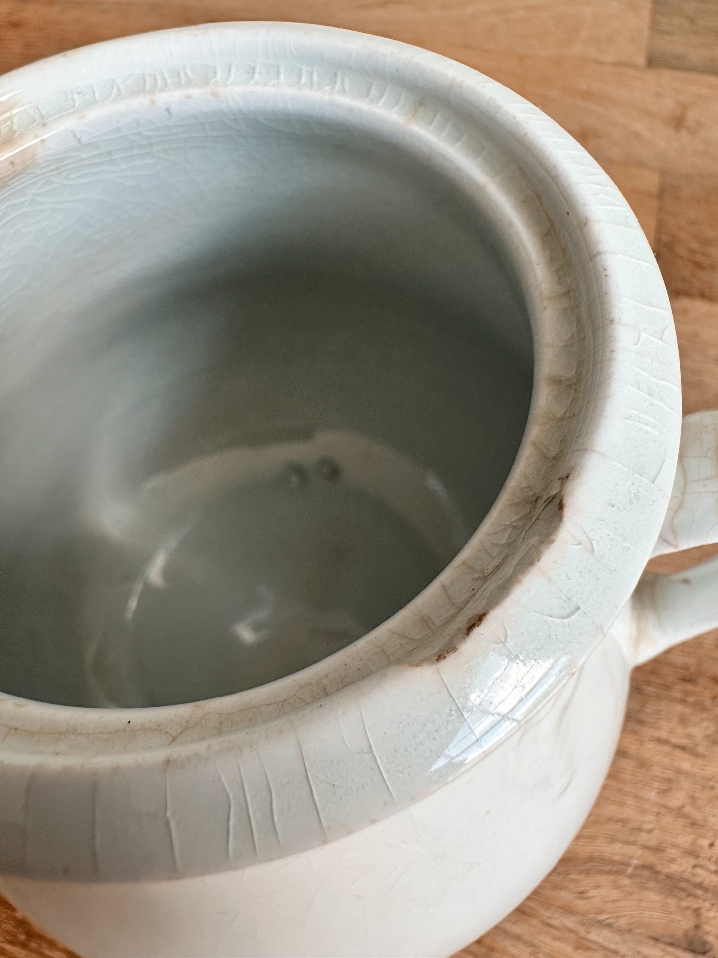 Antique Ironstone Sugar Pot