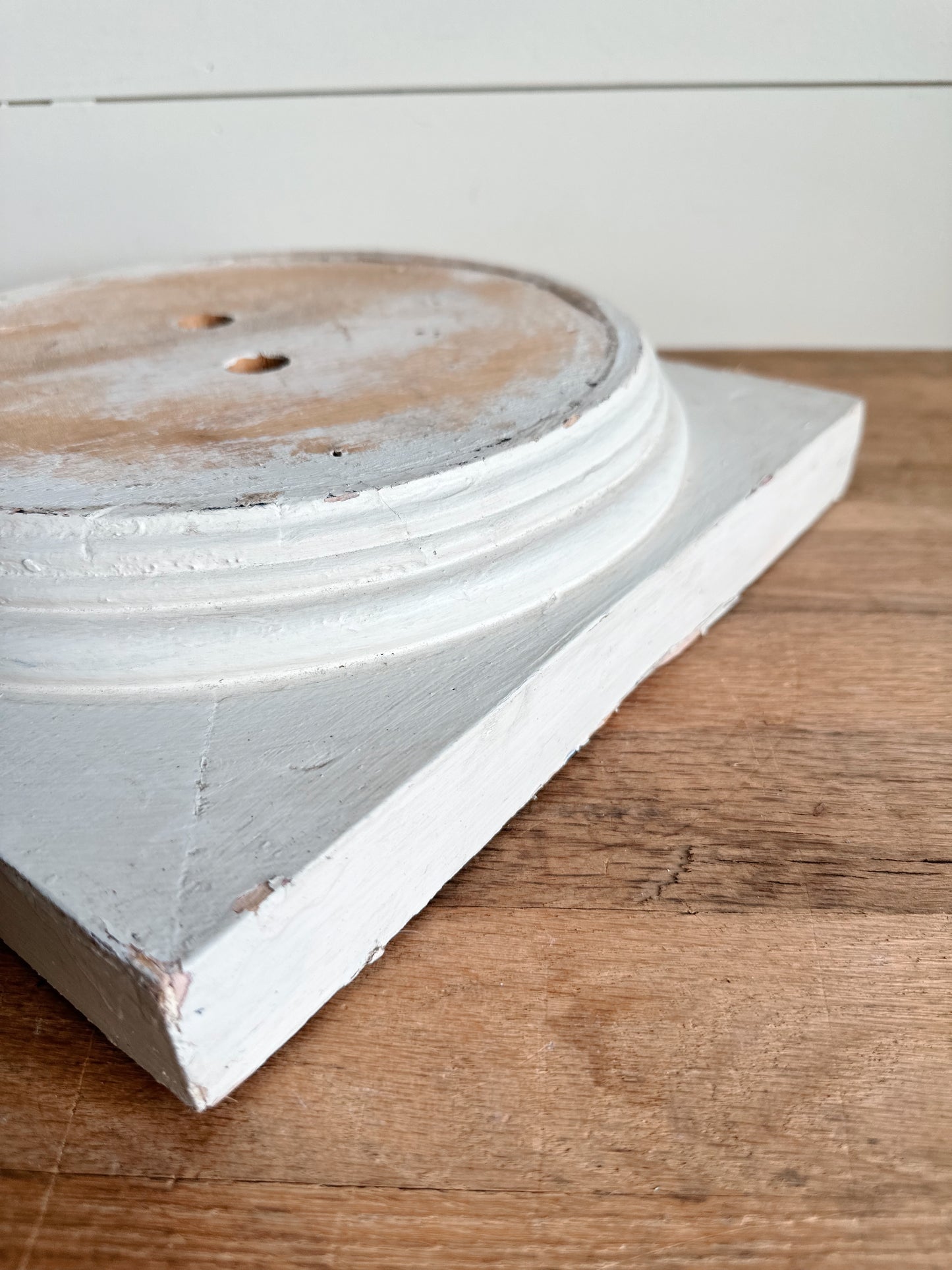 Vintage Wooden Column Base Riser