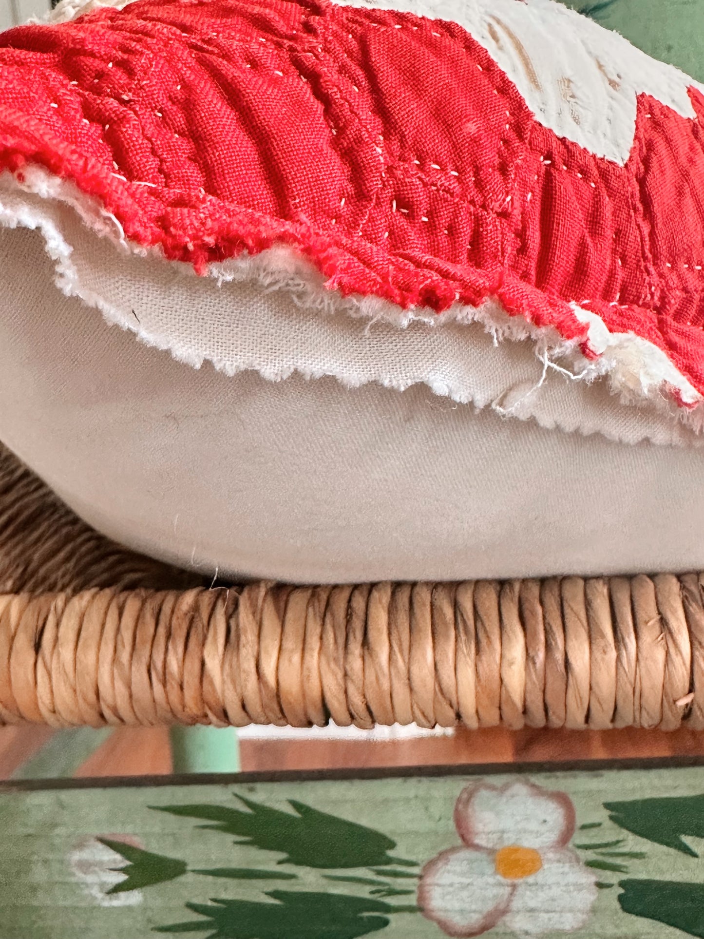 Hand Made Vintage Quilt Pillow
