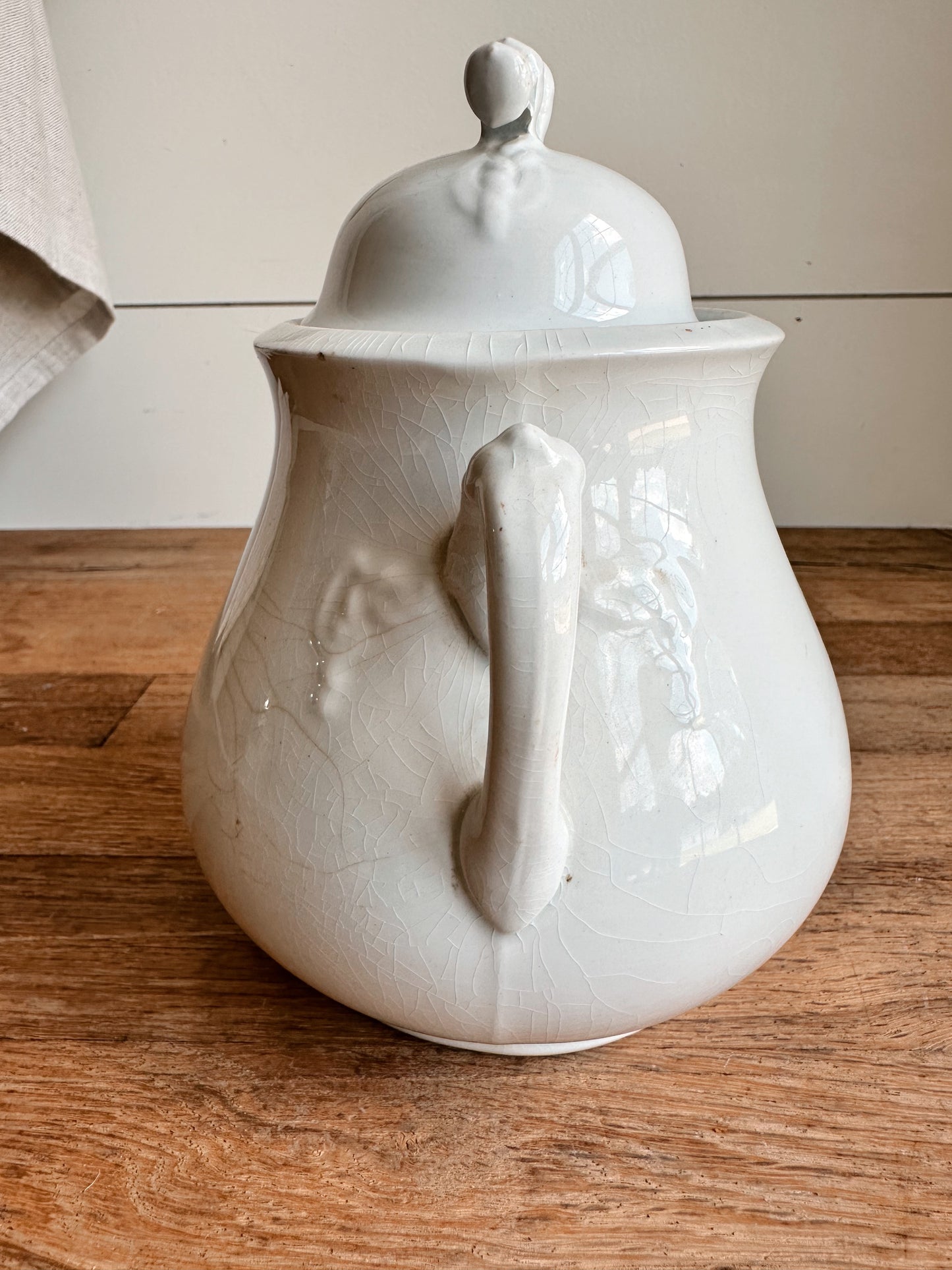 Antique Ironstone Sugar Pot