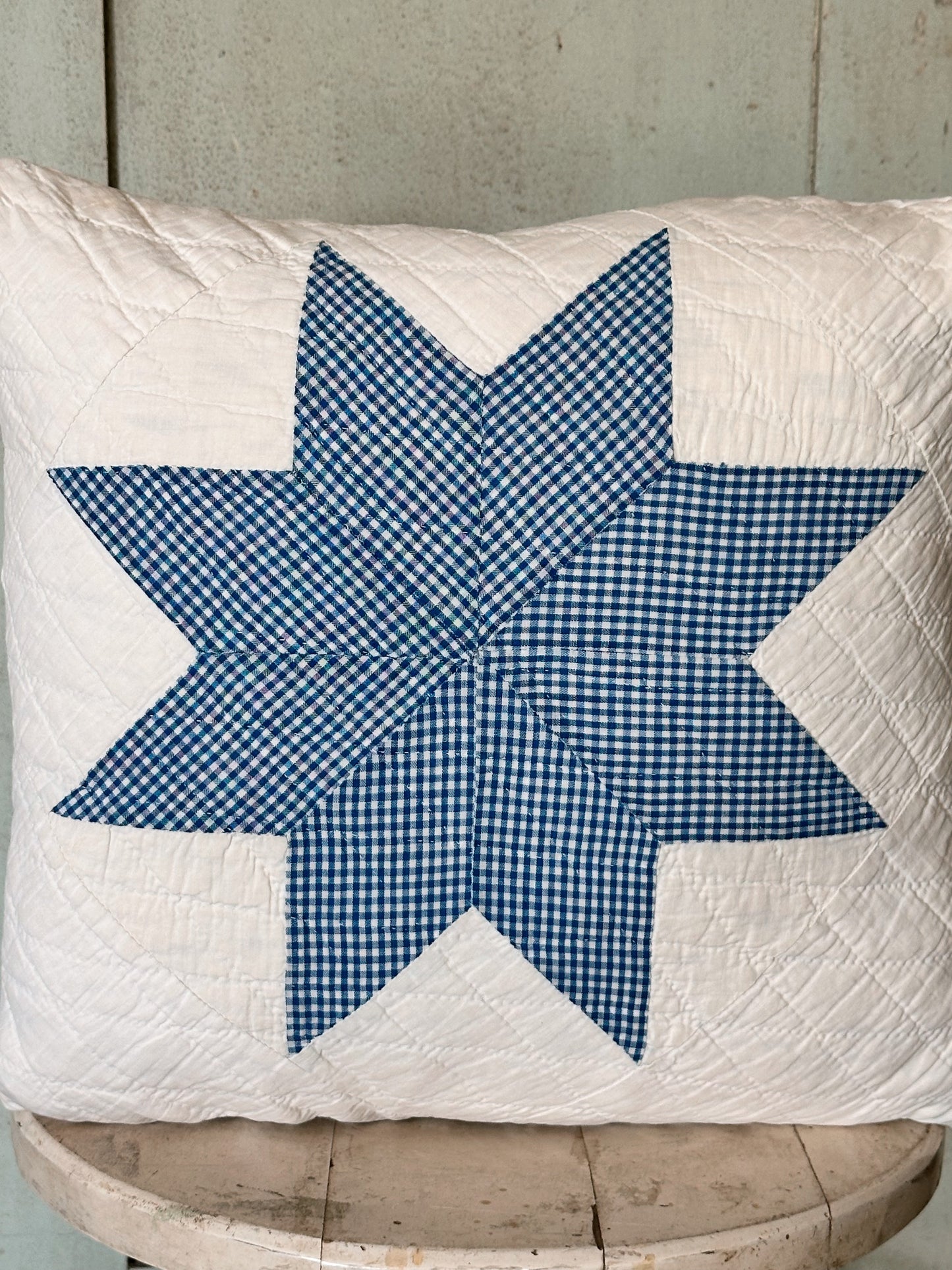 Handmade Vintage Quilt Pillow
