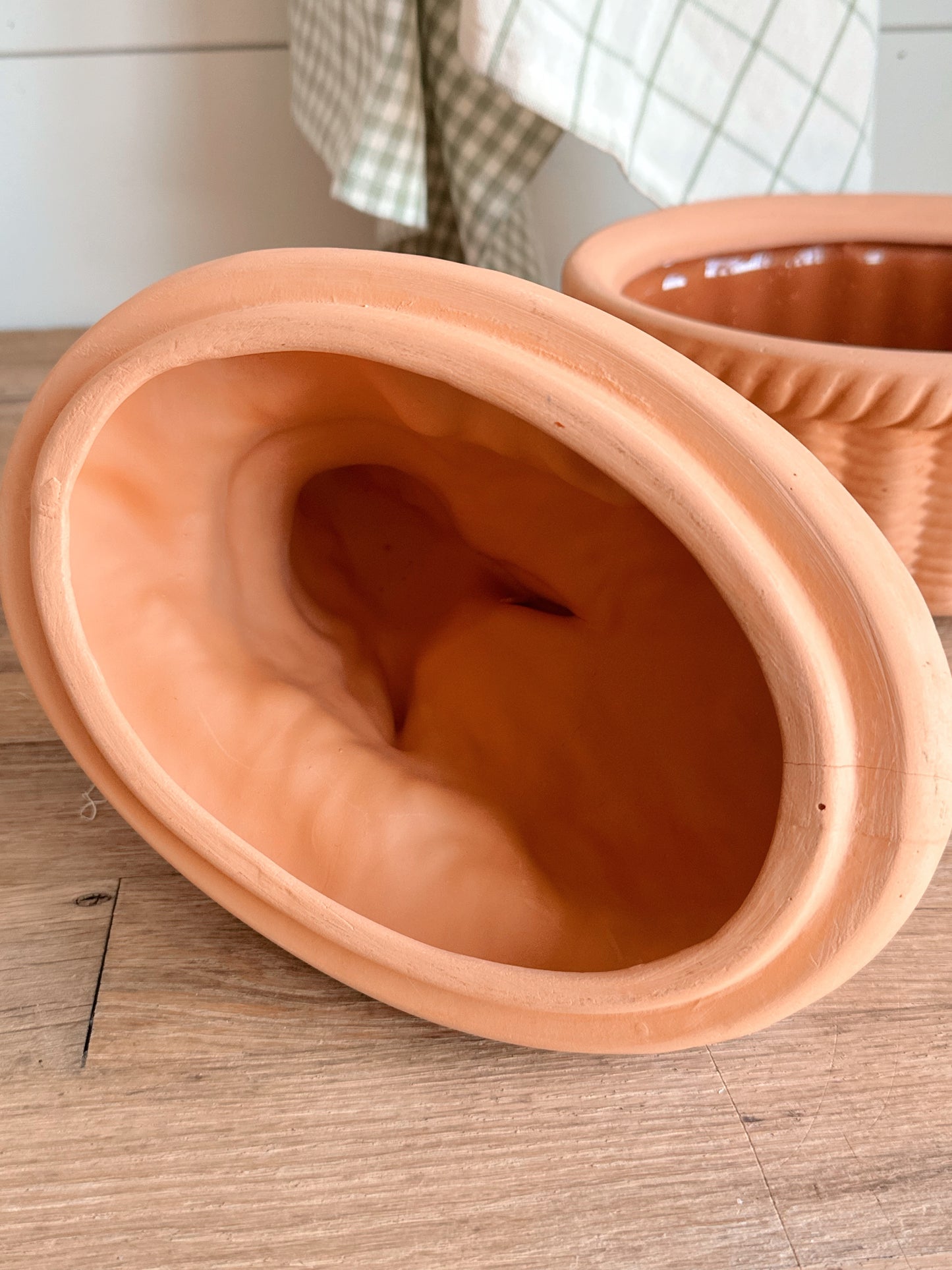 Vintage Terra Cotta Rabbit Baking Dish