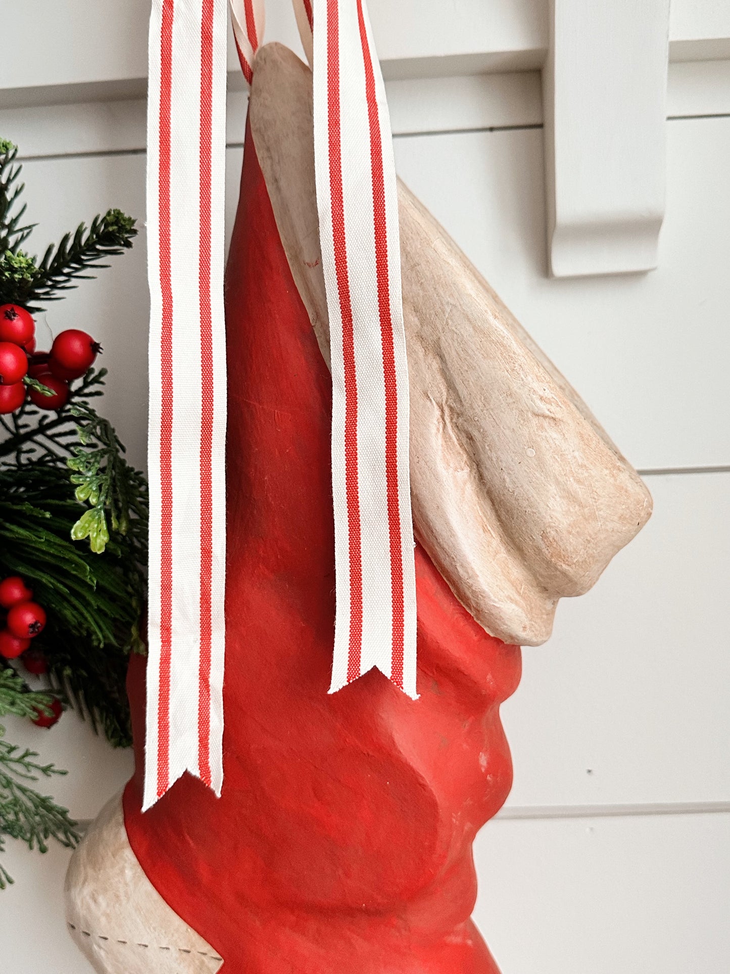 Hand Painted Paper Mache Stocking