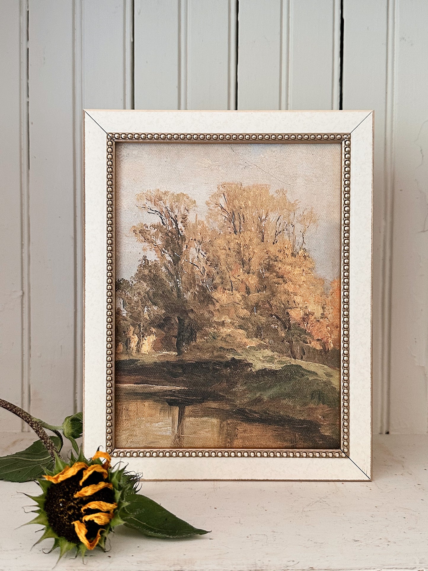 Framed Autumn Study on Canvas