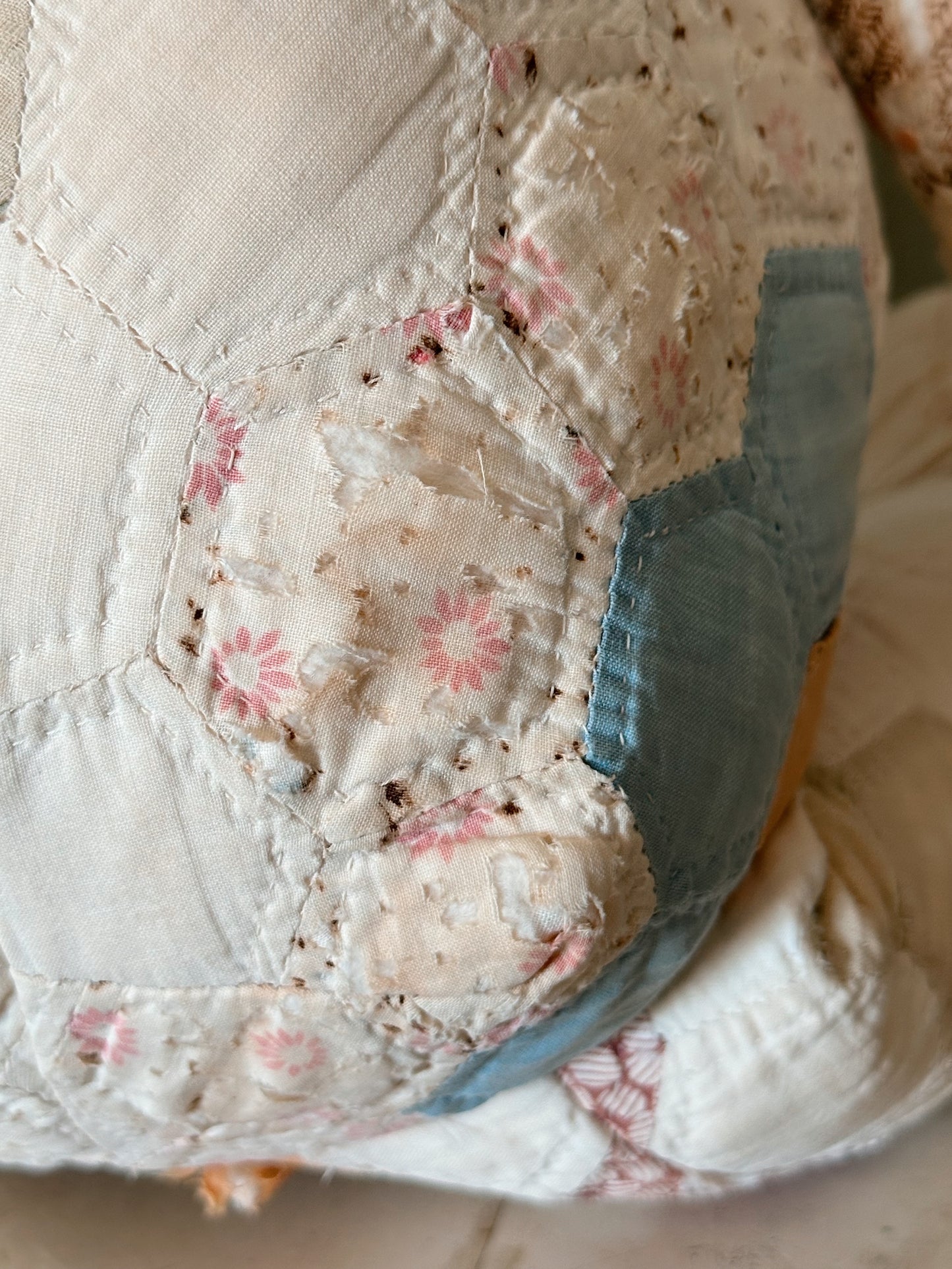 Handmade Vintage Quilt Teddy Bear