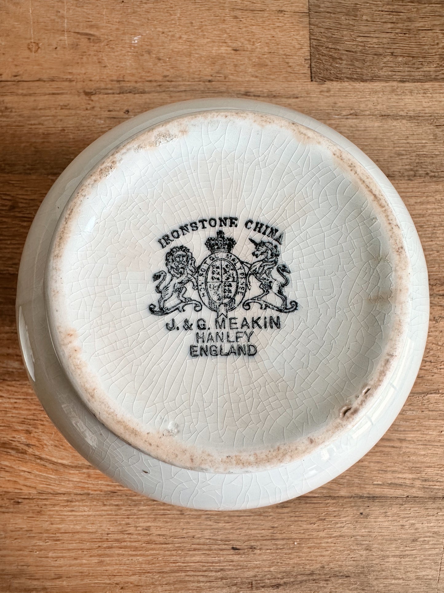 Antique Ironstone Sugar Pot