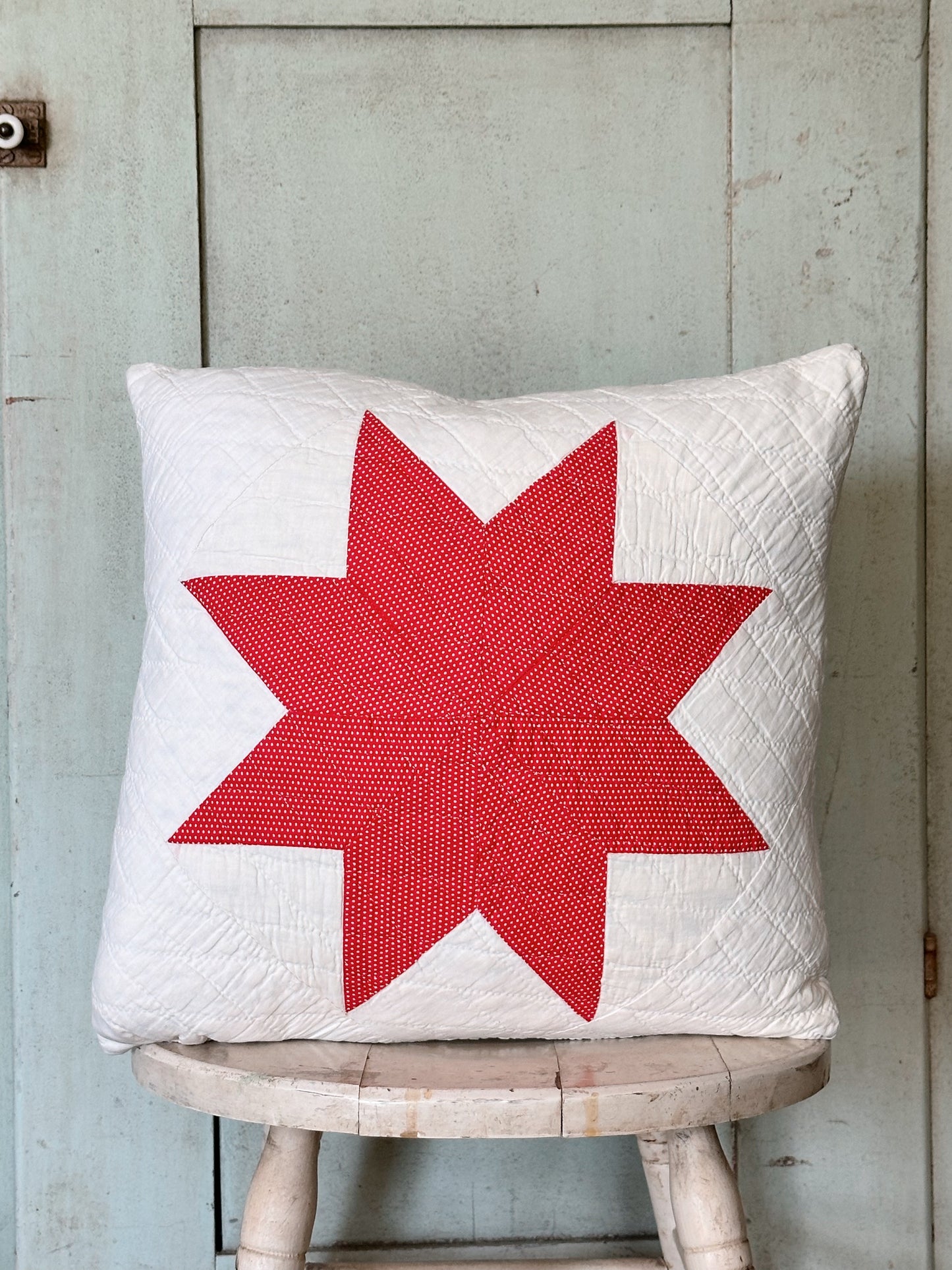 Handmade Vintage Quilt Pillow