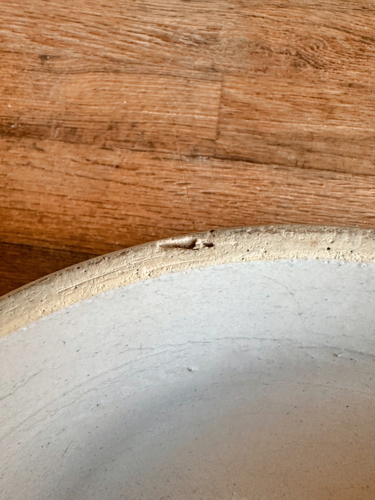 Vintage Picket Fence Stoneware Bowl