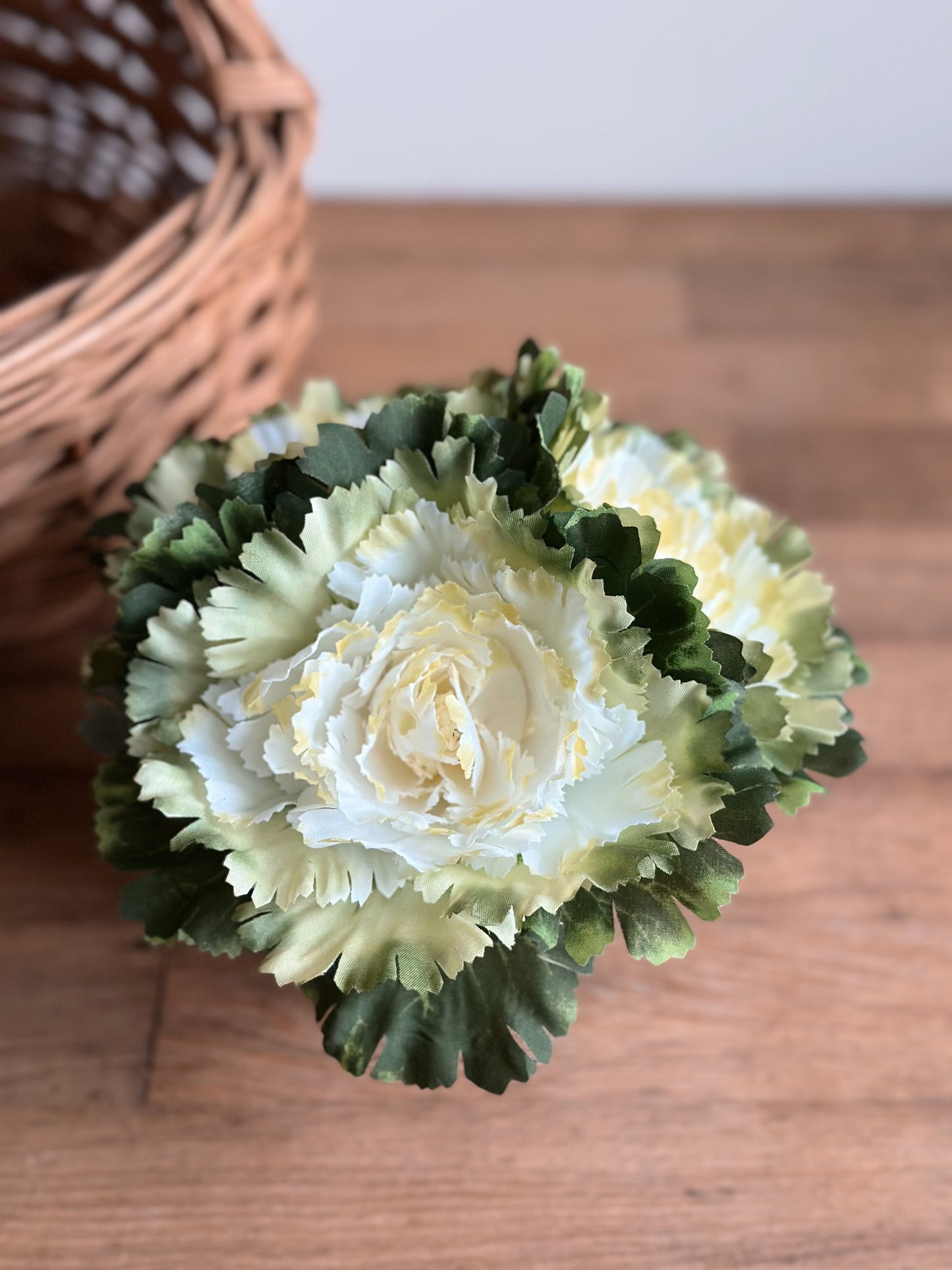 Faux Potted White Cabbage