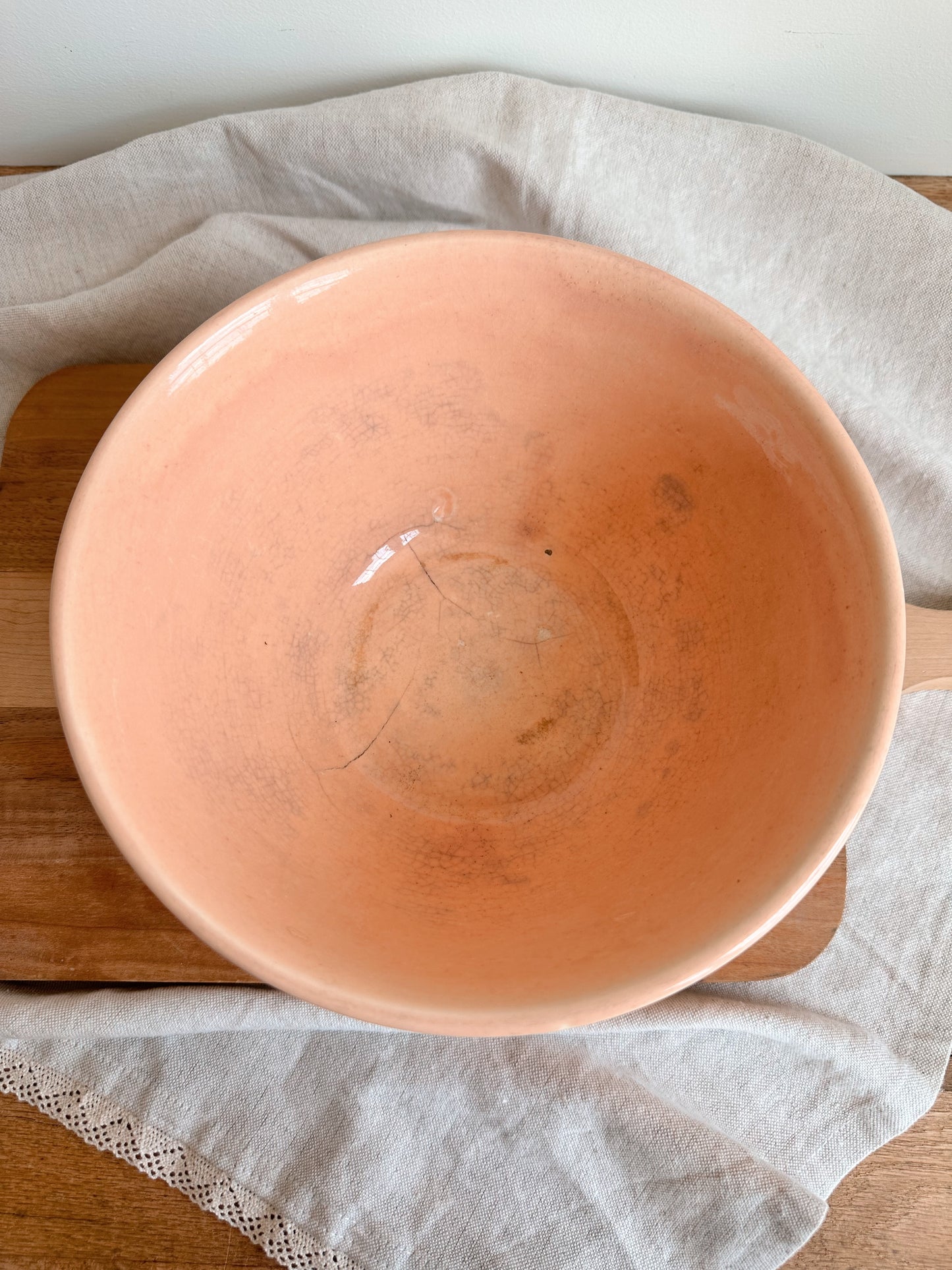 Darling Vintage Pink Stoneware Bowl