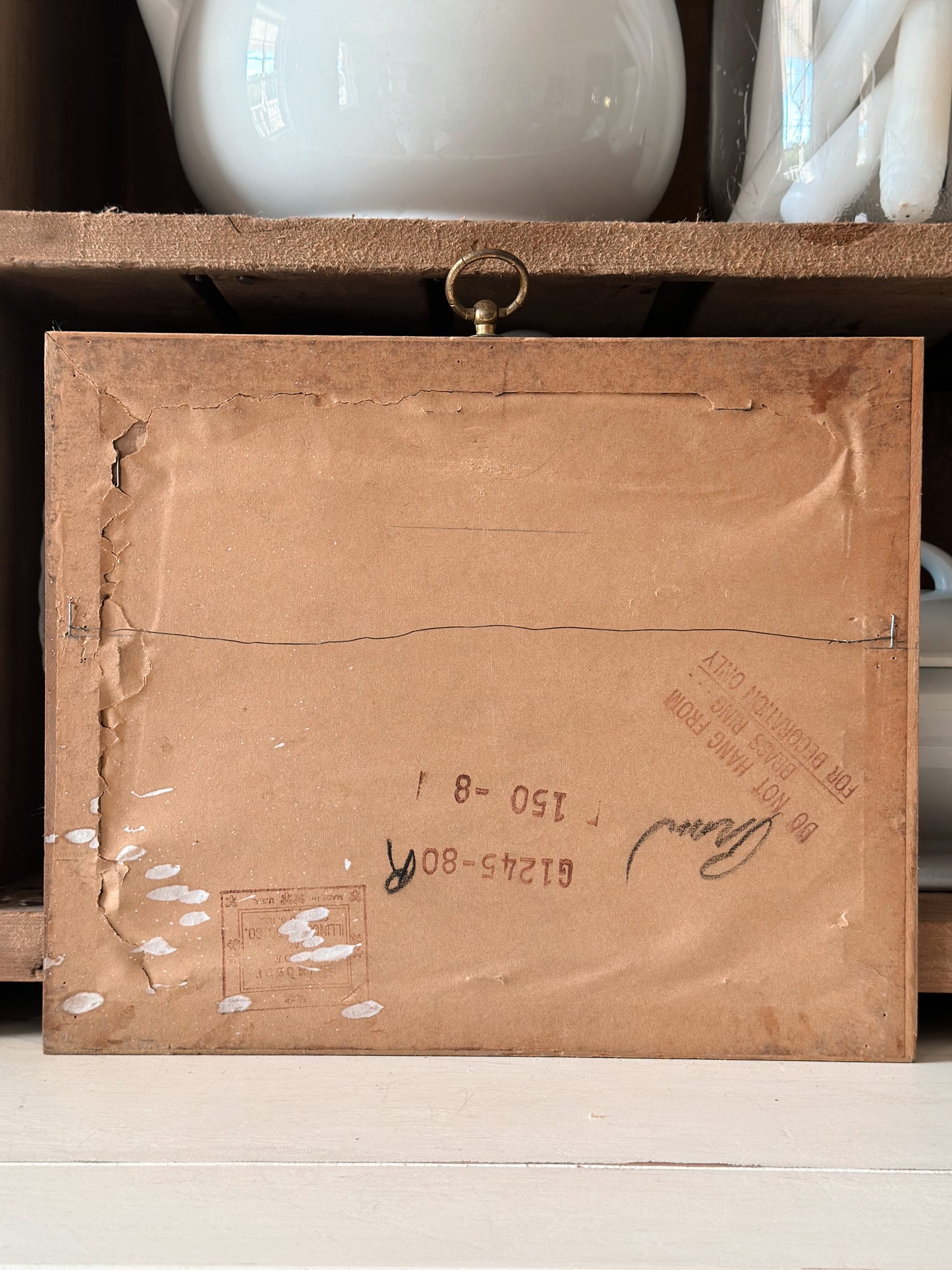 Vintage Framed Cottage Town