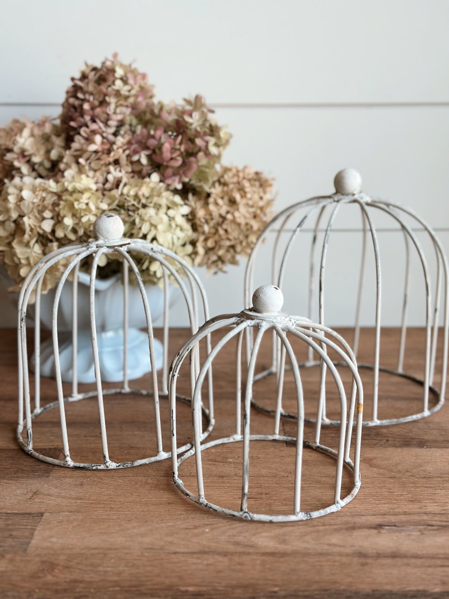 Set of 3 Chippy Iron Cloches