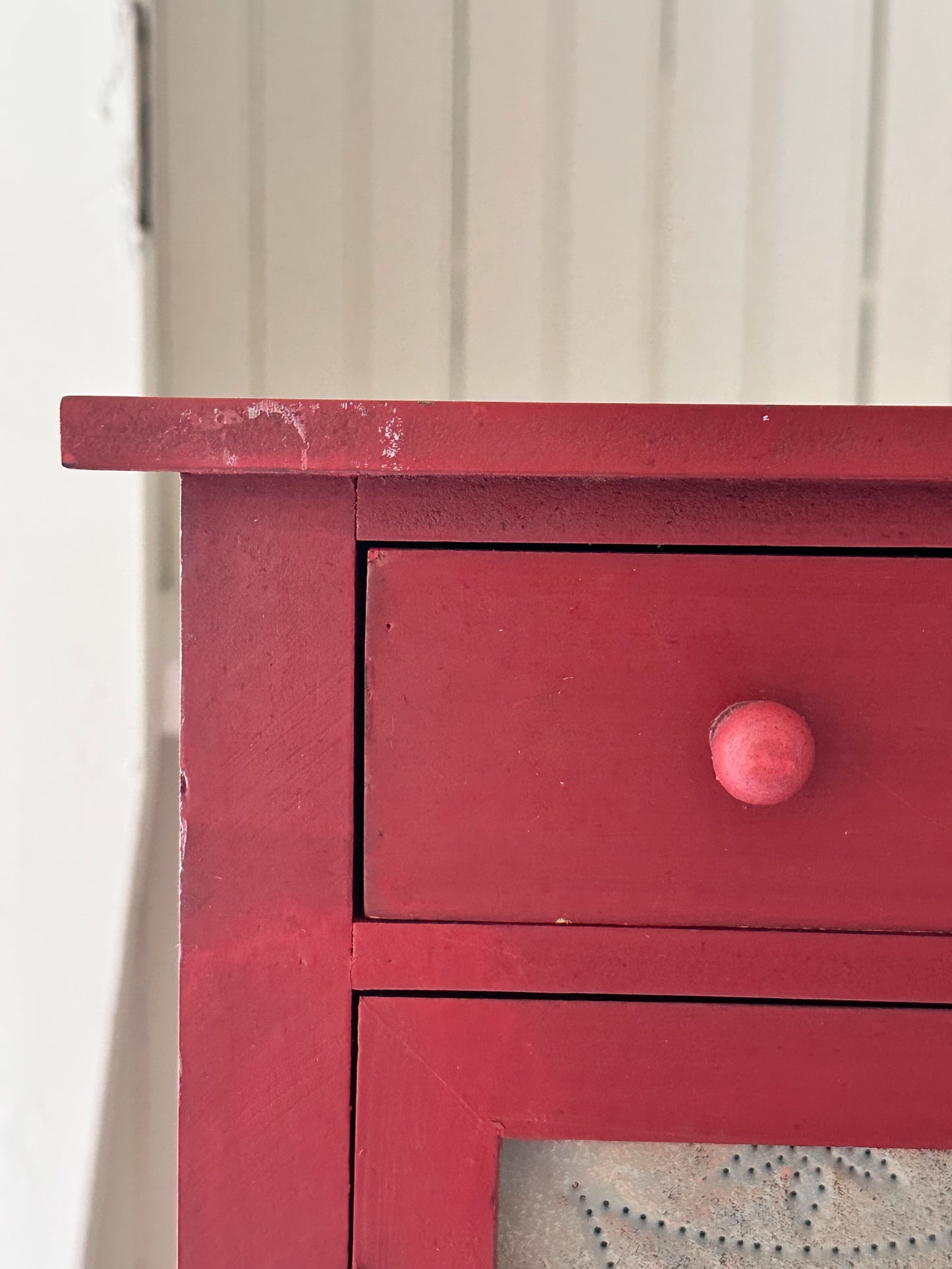 Vintage Tabletop Size Replica Pie Safe