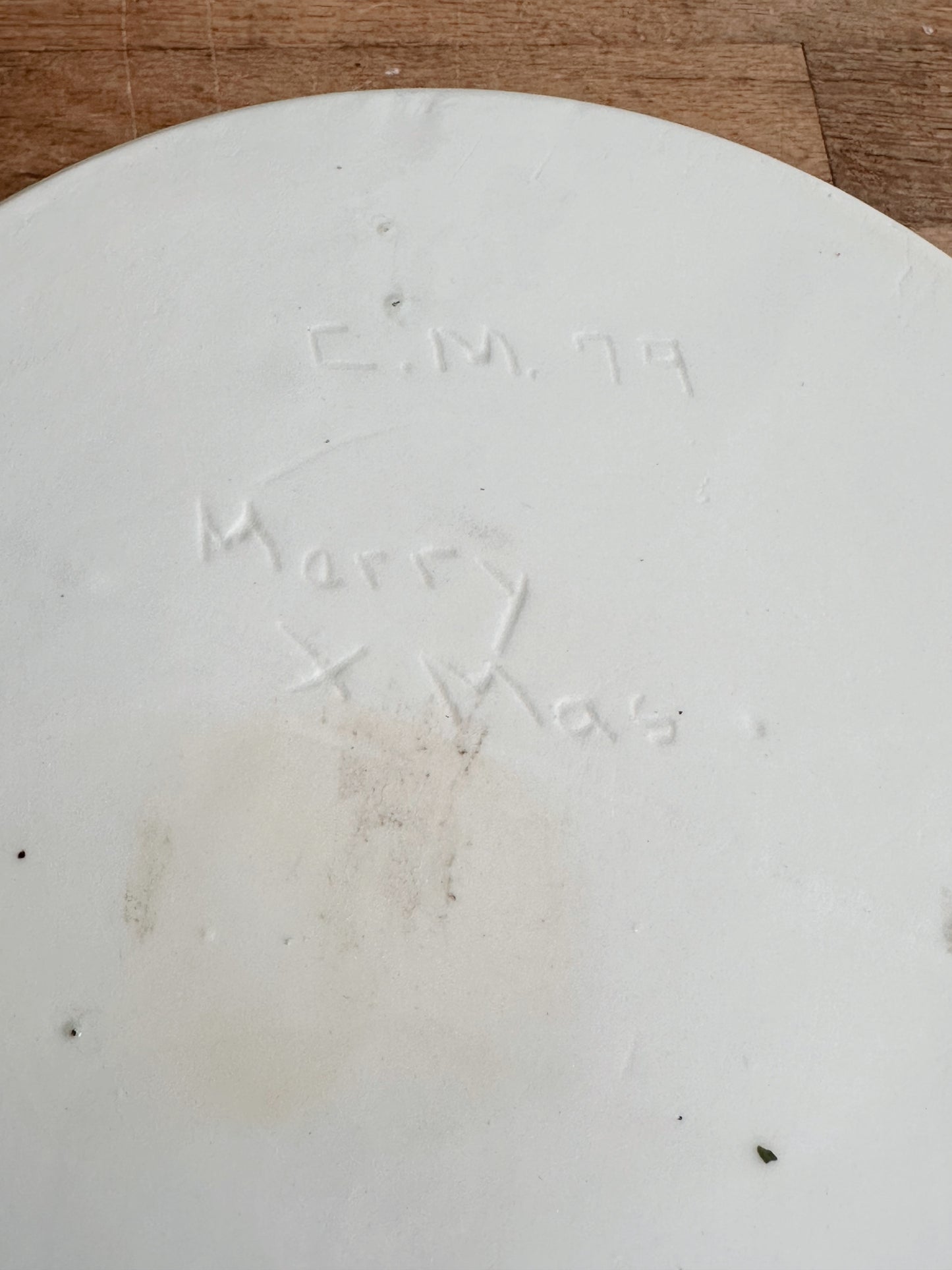 Vintage Hand Painted Ceramic Tabletop Tree Base