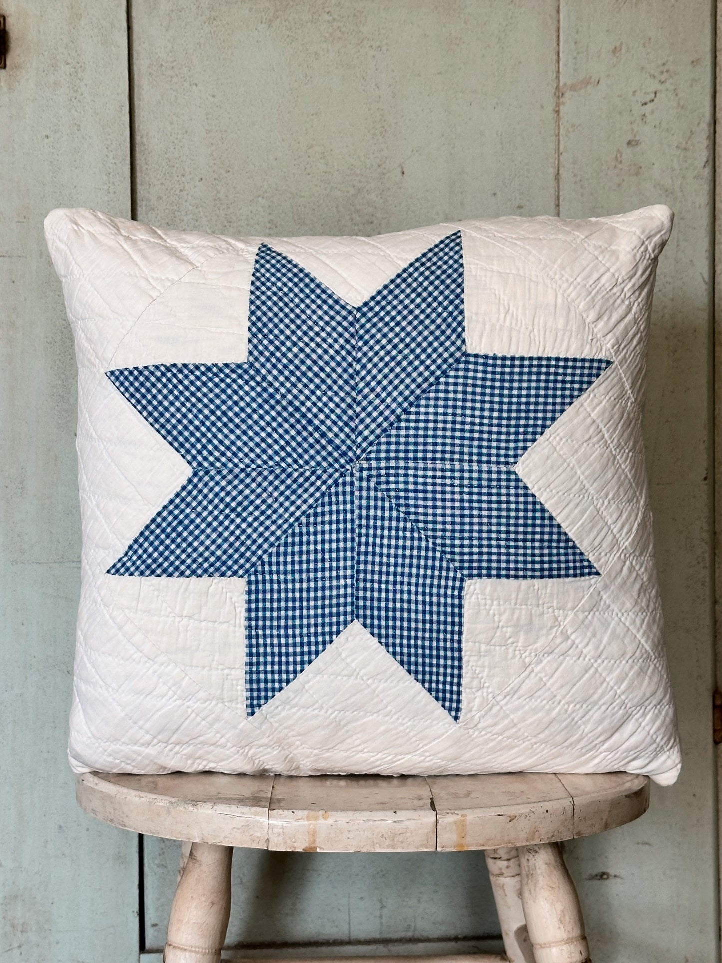 Handmade Vintage Quilt Pillow