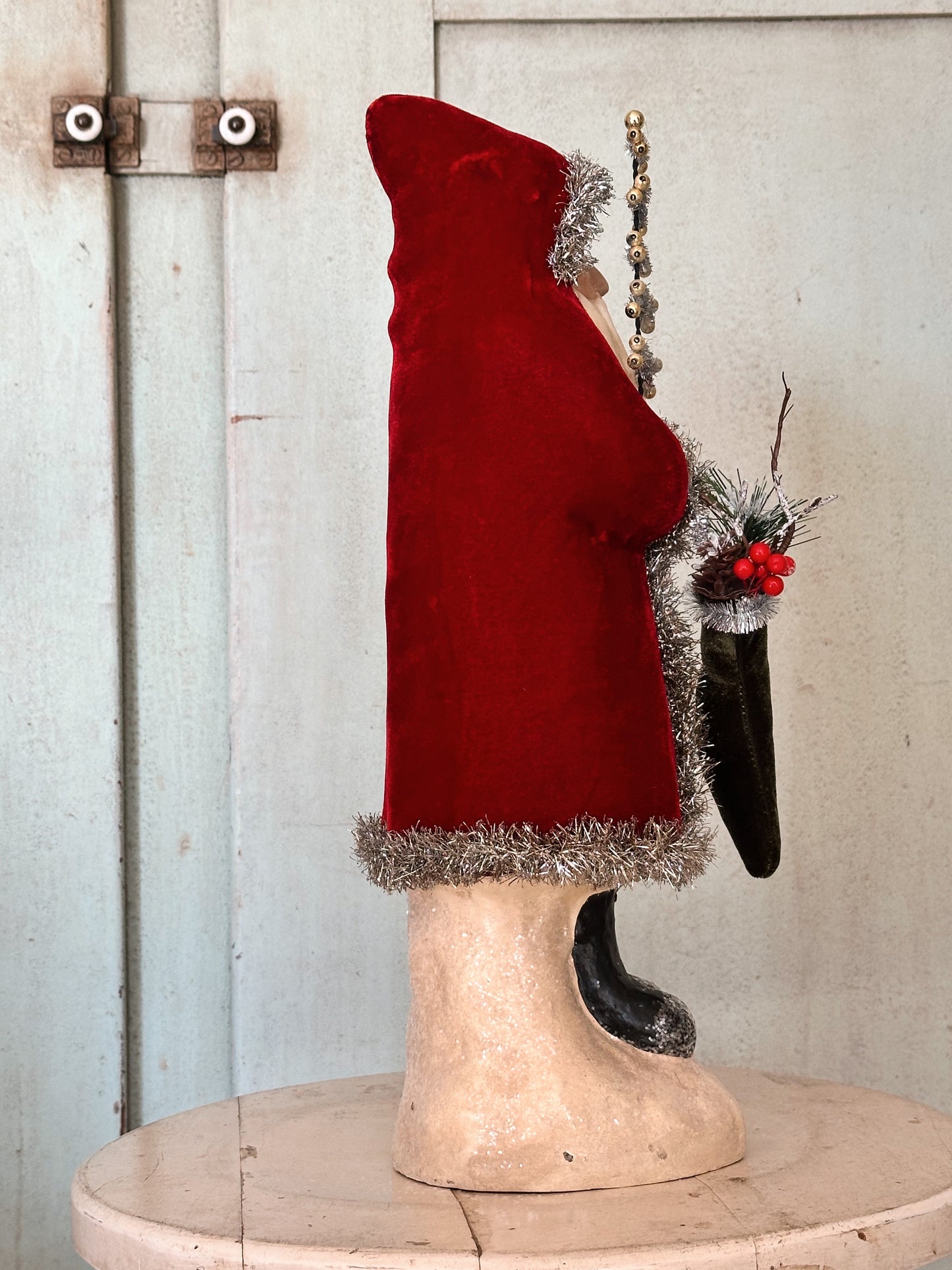 Old World Velvet Santa Claus